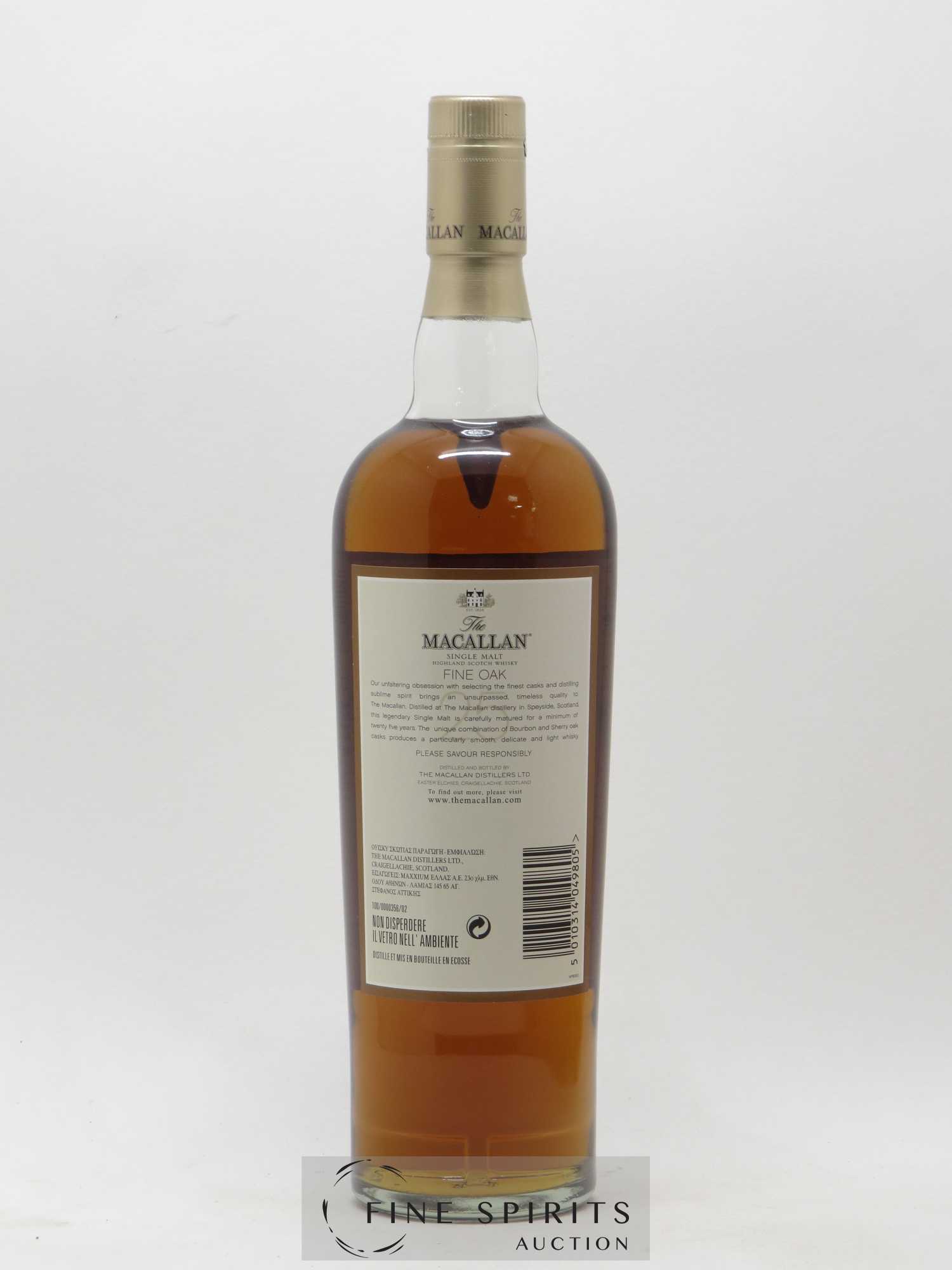 Macallan (The) 25 years Of. Fine Oak Bourbon & Sherry Oak Casks - Lot de 1 bouteille - 1