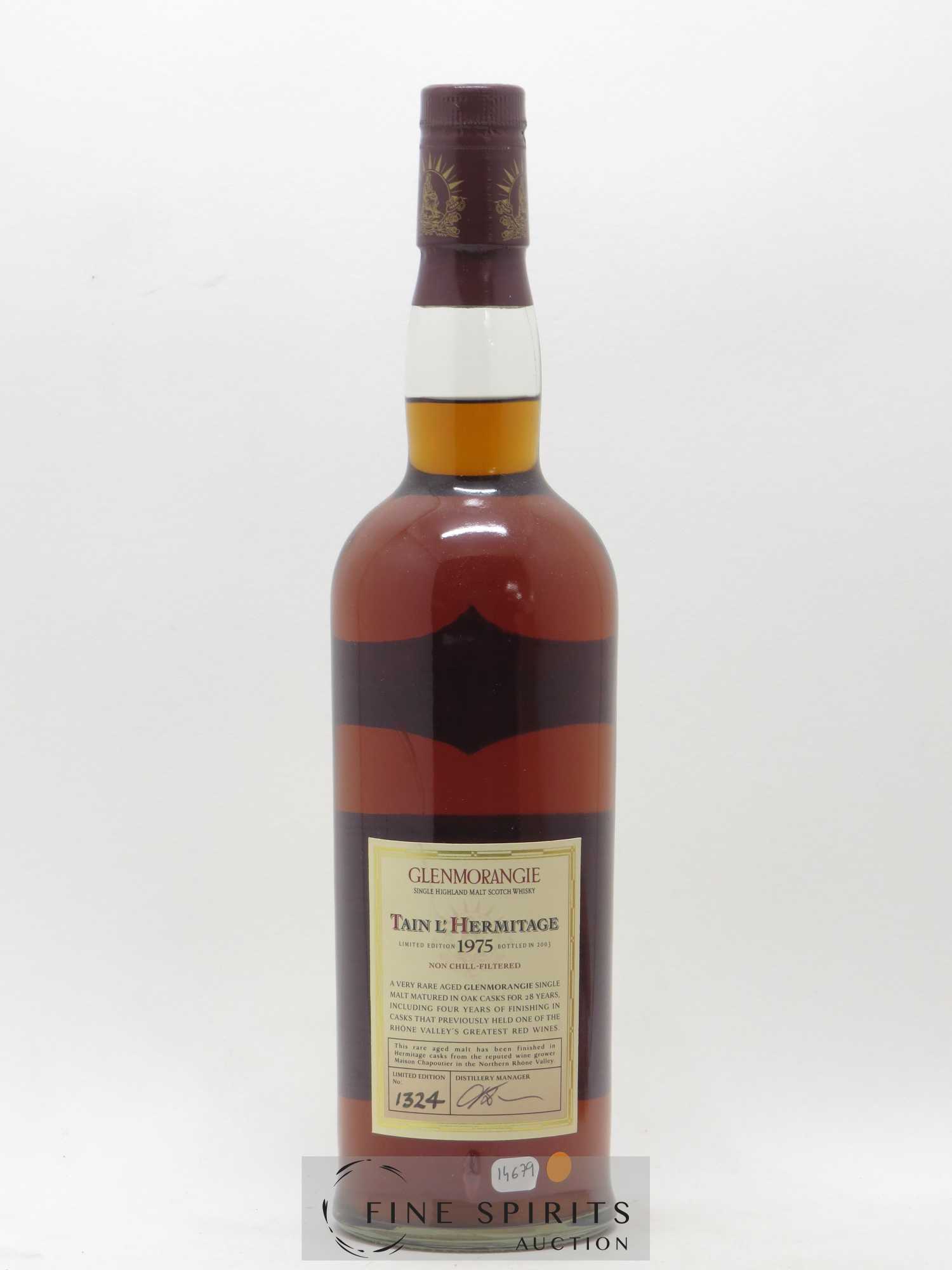 Glenmorangie 28 years 1975 Of. Tain l'Hermitage Hermitage Casks Finished - bottled 2003 Limited Edition - Lot de 1 bouteille - 1
