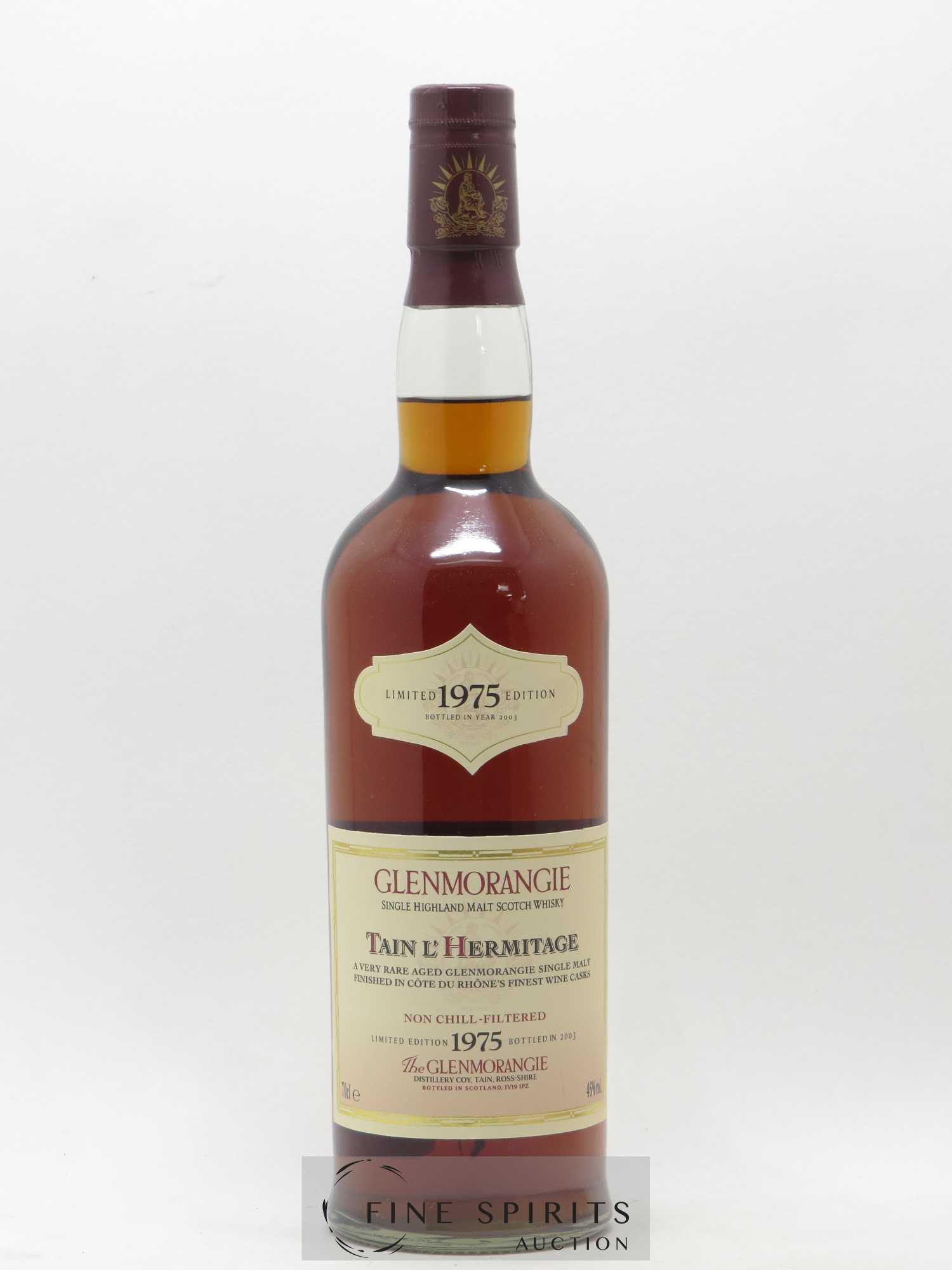 Glenmorangie 28 years 1975 Of. Tain l'Hermitage Hermitage Casks Finished - bottled 2003 Limited Edition - Lot de 1 bouteille - 0