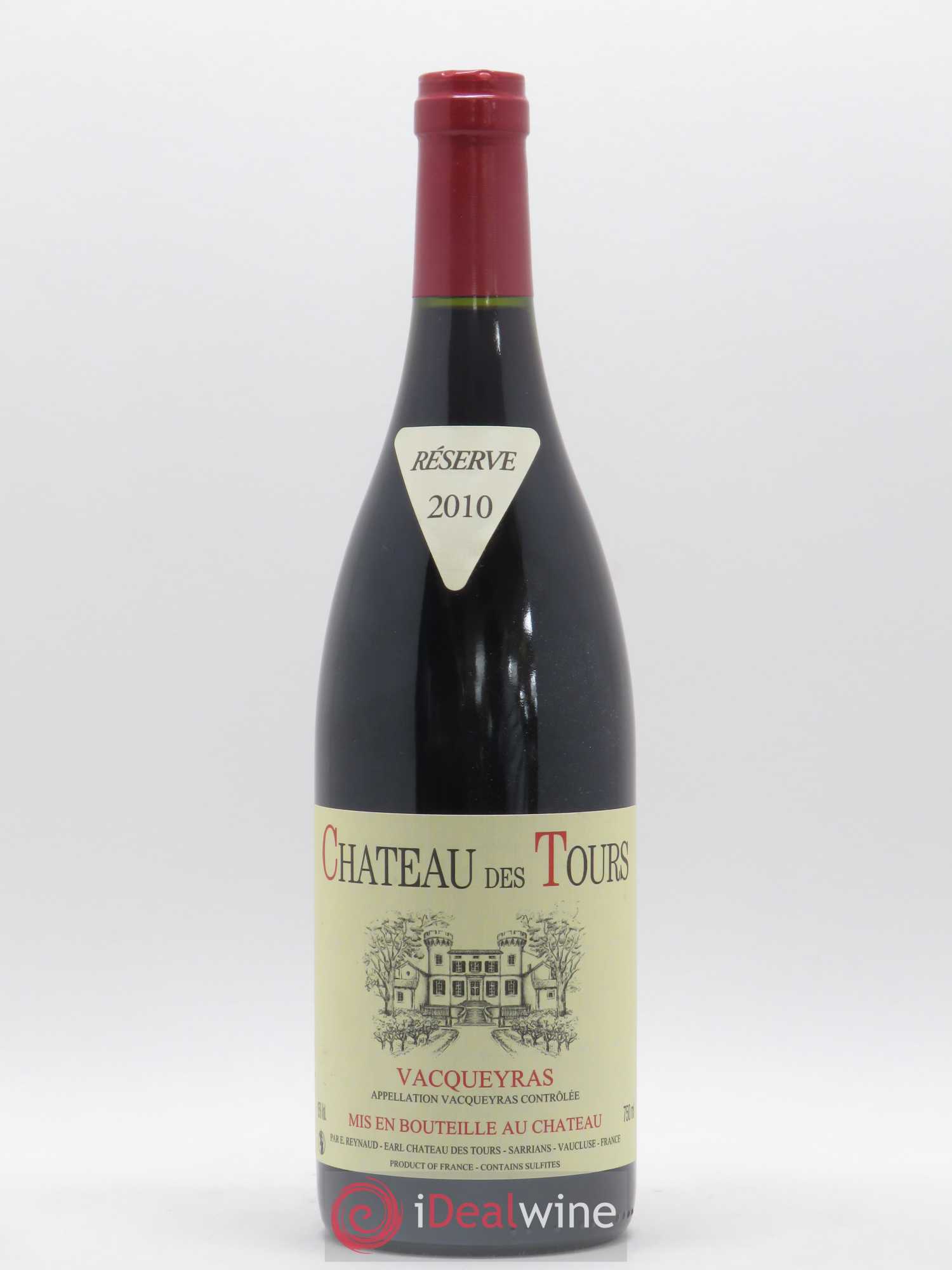 Vacqueyras Château des Tours Emmanuel Reynaud 2010 - Lot de 1 bouteille - 0
