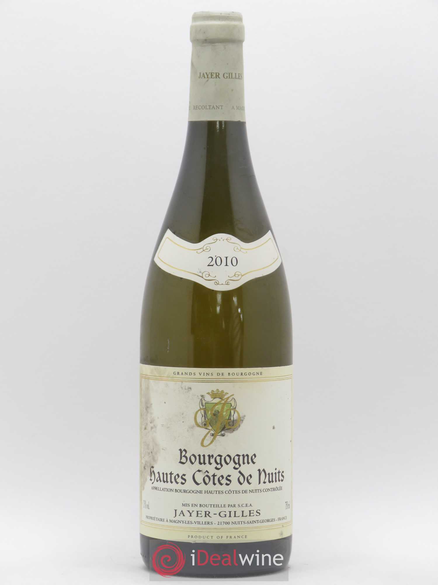 Hautes-Côtes de Nuits Hoffmann-Jayer (anciennement Jayer-Gilles) (sans prix de réserve) 2010 - Lot de 1 bouteille - 0