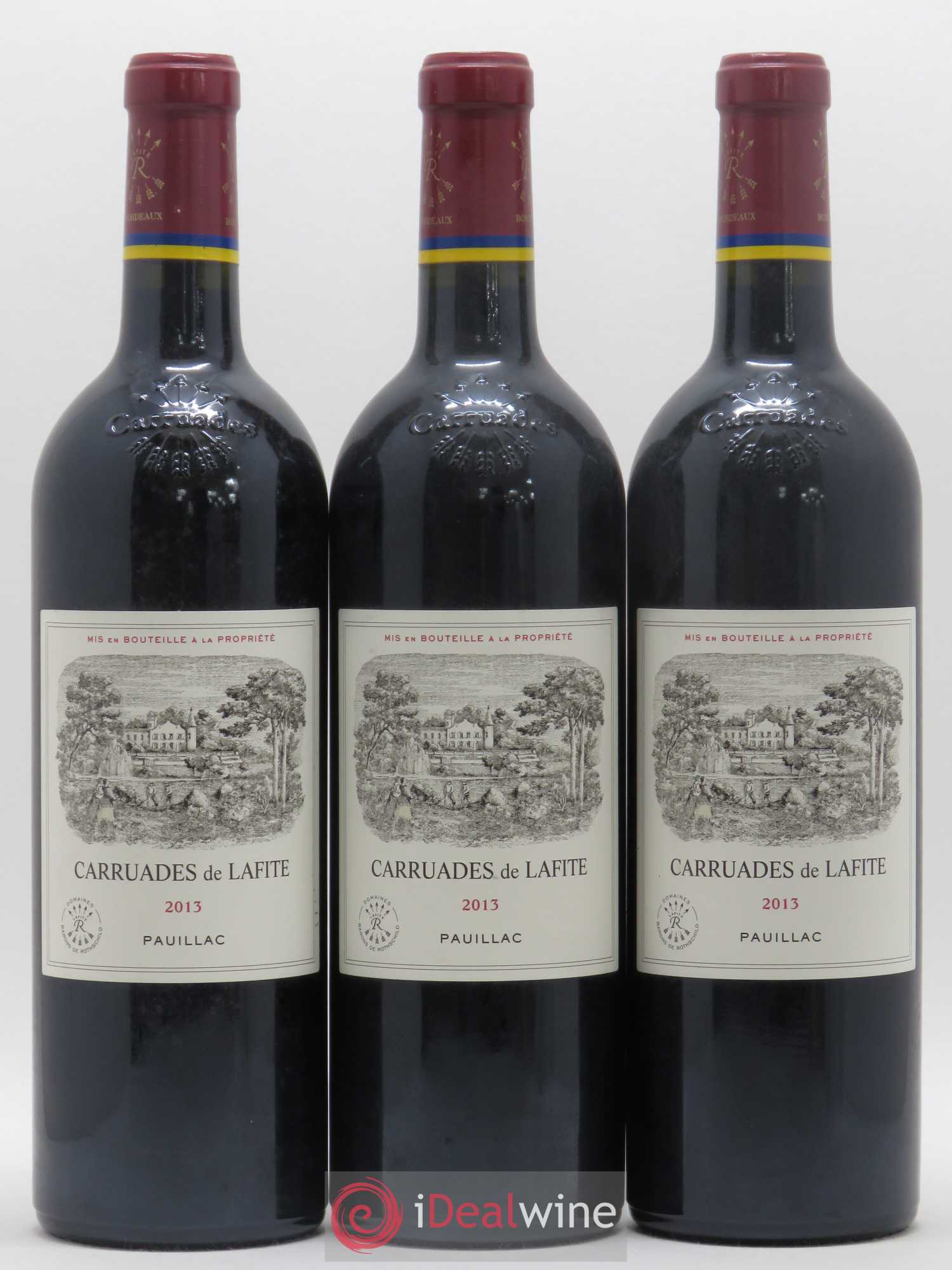 Carruades de Lafite Rothschild Second Vin 2013 - Lot de 3 bouteilles - 0