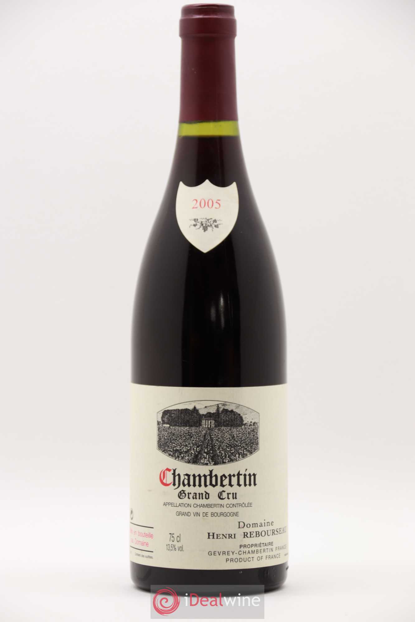 Chambertin Grand Cru Henri Rebourseau 2005 - Lot de 1 bouteille - 0