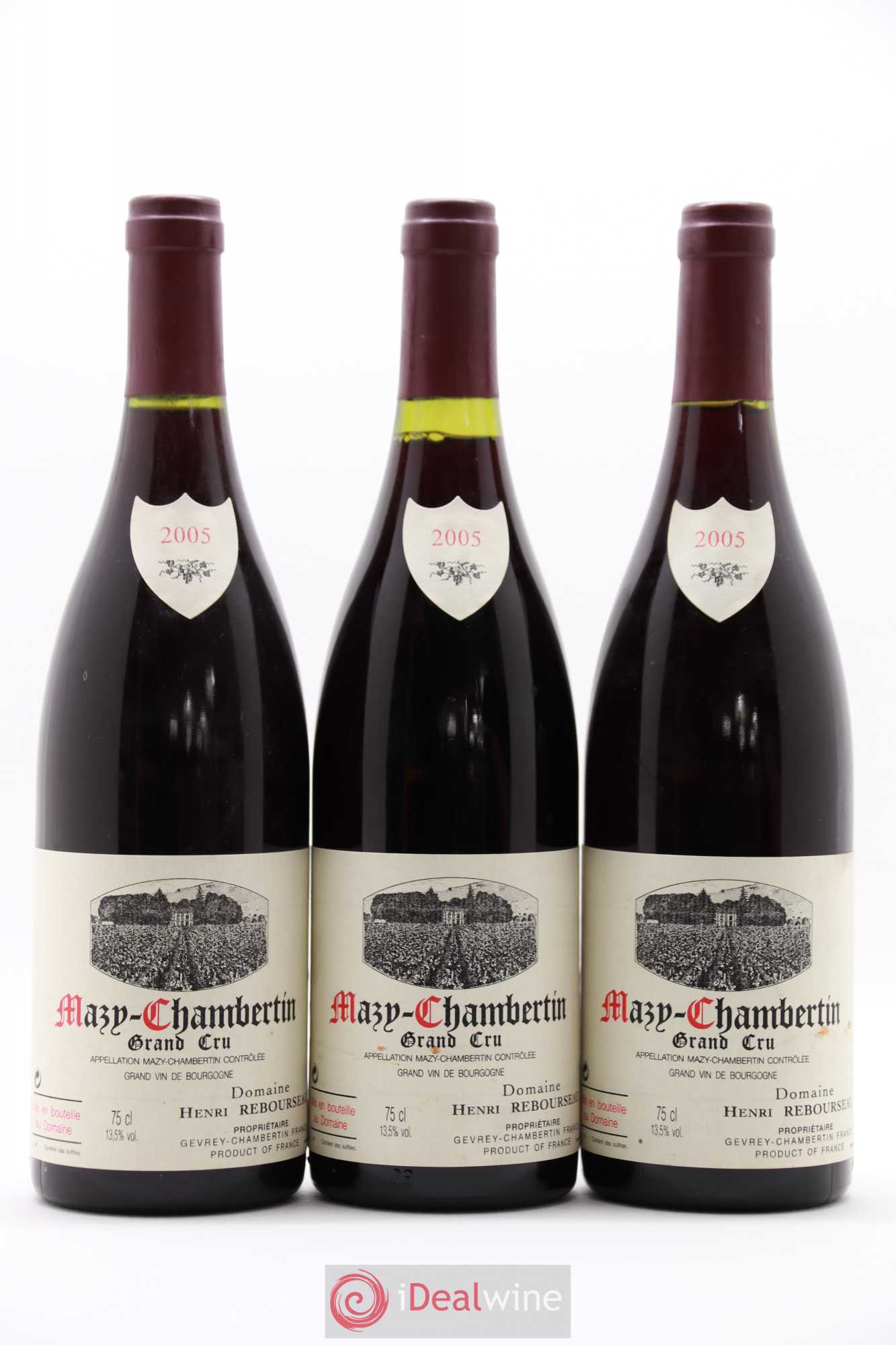 Mazis-Chambertin Grand Cru Henri Rebourseau 2005 - Lot de 3 bouteilles - 0