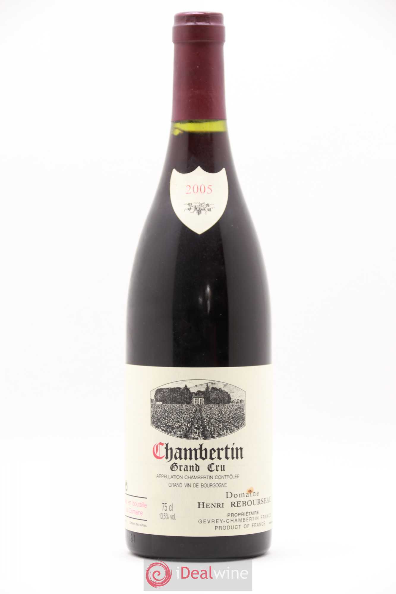 Chambertin Grand Cru Henri Rebourseau 2005 - Lot de 1 bouteille - 0