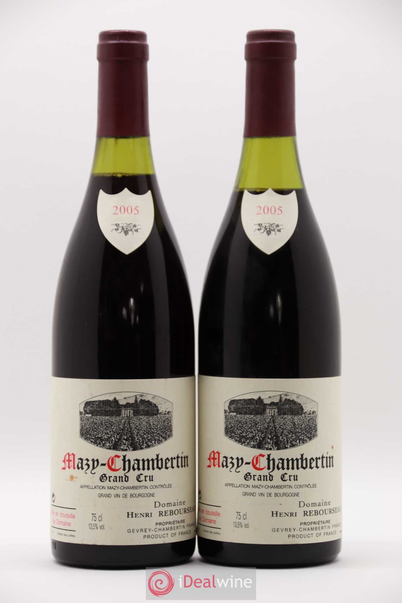 Mazis-Chambertin Grand Cru Henri Rebourseau 2005 - Lot de 2 bouteilles - 0