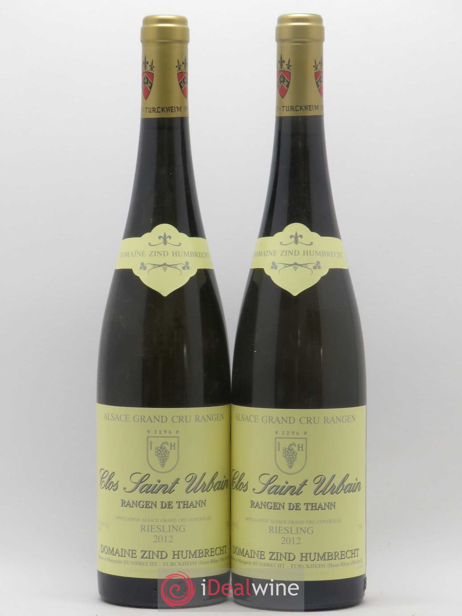 Alsace Riesling Grand Cru Rangen de Thann Clos Saint Urbain Zind-Humbrecht (Domaine) 2012 - Lot de 2 bouteilles - 0