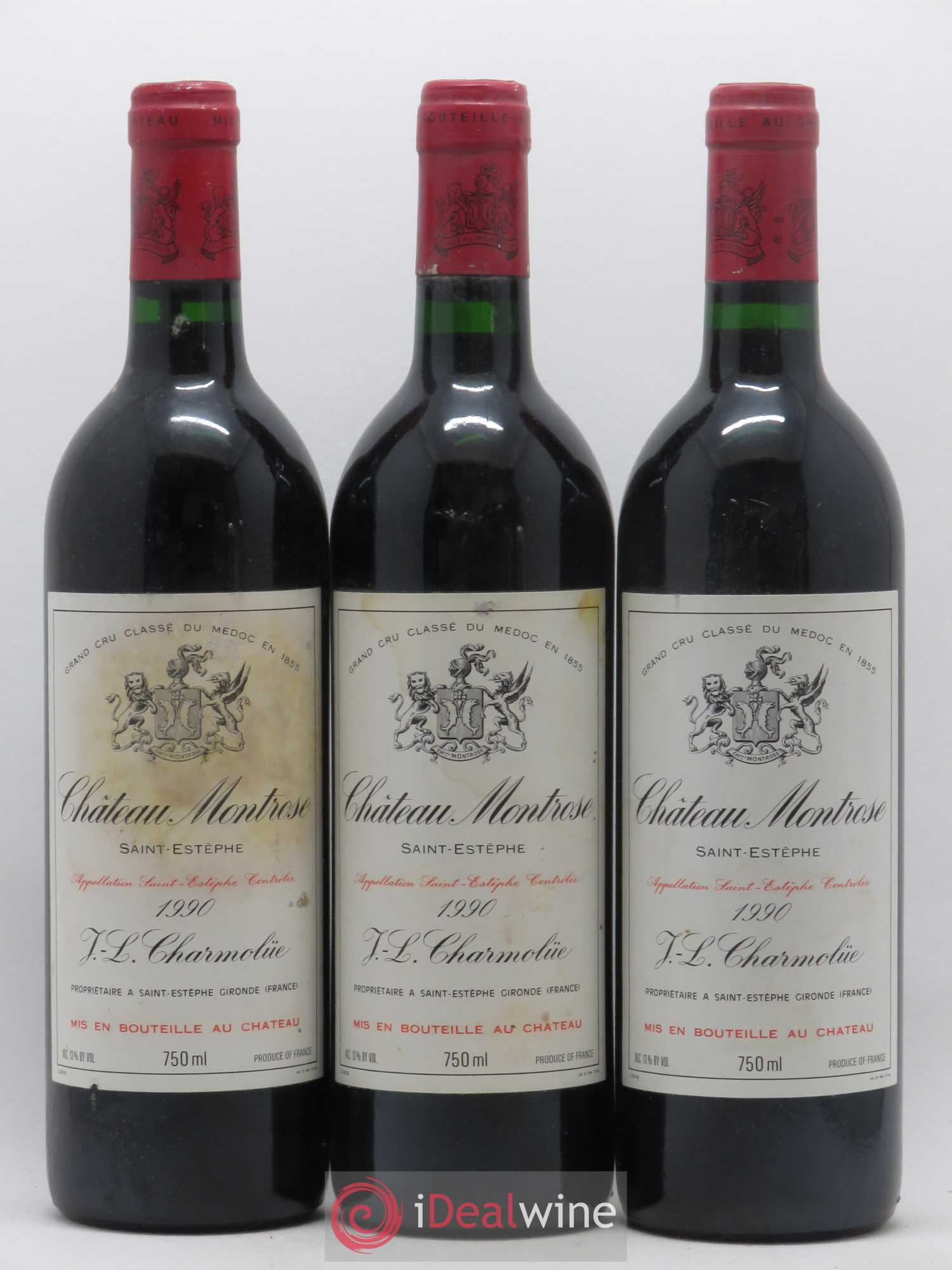 Château Montrose 2ème Grand Cru Classé 1990 - Lot de 6 bouteilles - 1