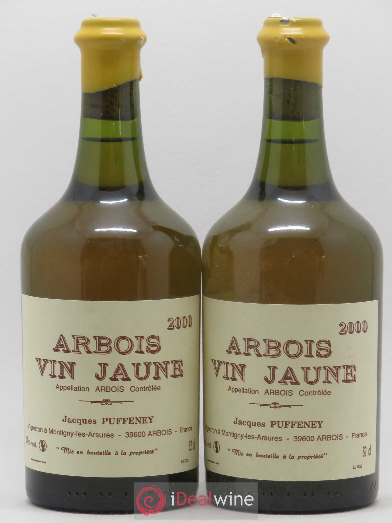 Arbois Vin Jaune Jacques Puffeney 2000 - Lot de 2 bouteilles - 0