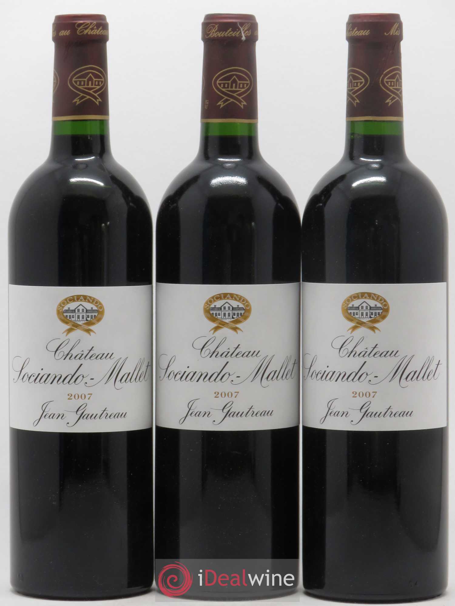 Château Sociando Mallet 2007 - Lot de 6 bouteilles - 1