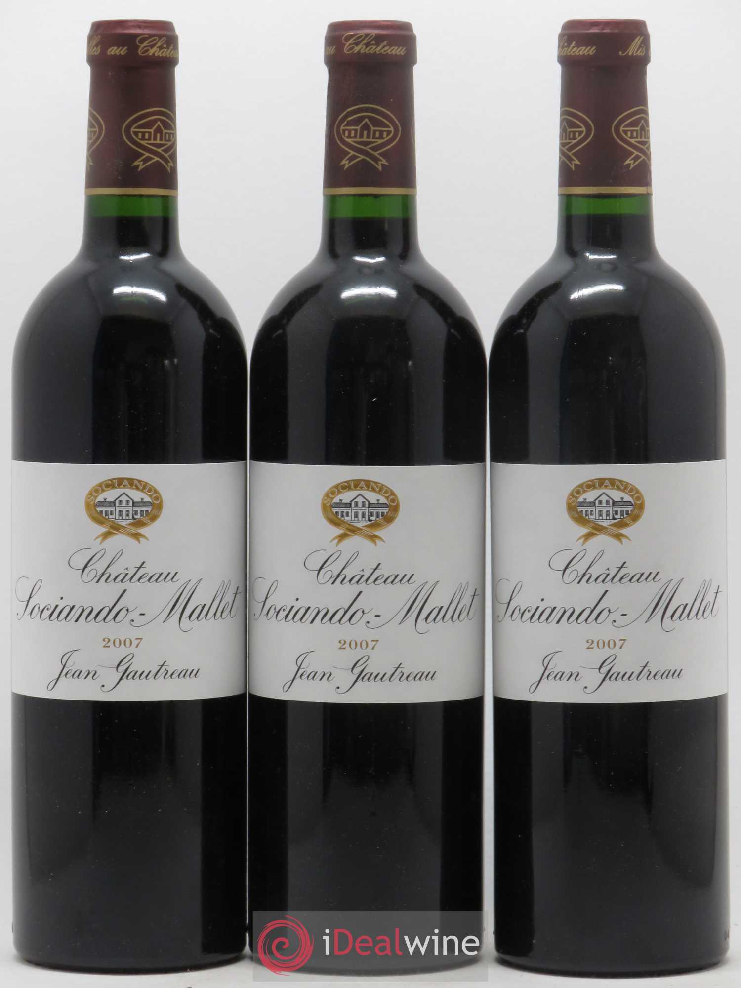 Château Sociando Mallet 2007 - Lot de 6 bouteilles - 2