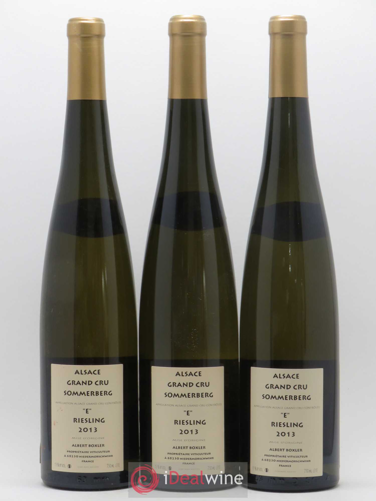 Riesling Grand Cru Sommerberg Albert Boxler 2013 - Lot de 3 bouteilles - 1