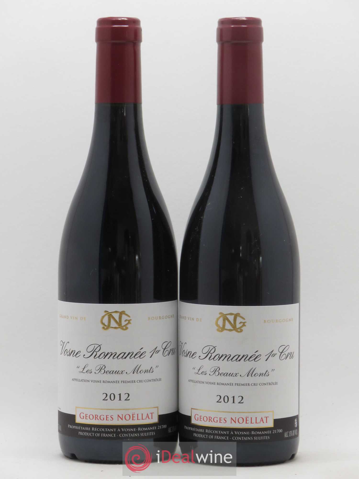 Vosne-Romanée 1er Cru Les Beaux Monts Georges Noëllat (Domaine) 2012 - Lot de 2 bouteilles - 0