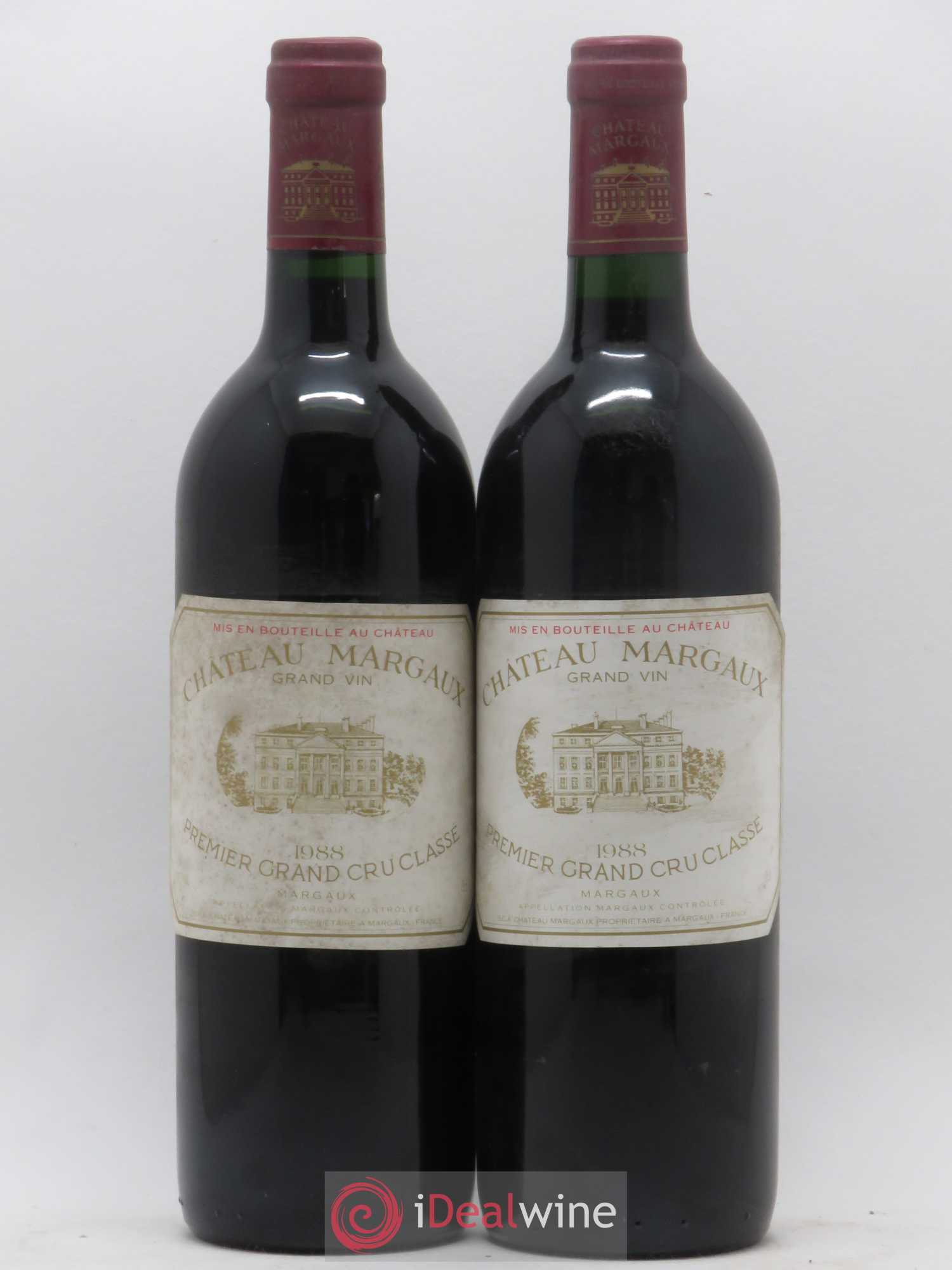 Château Margaux 1er Grand Cru Classé 1988 - Lot de 2 bouteilles - 0