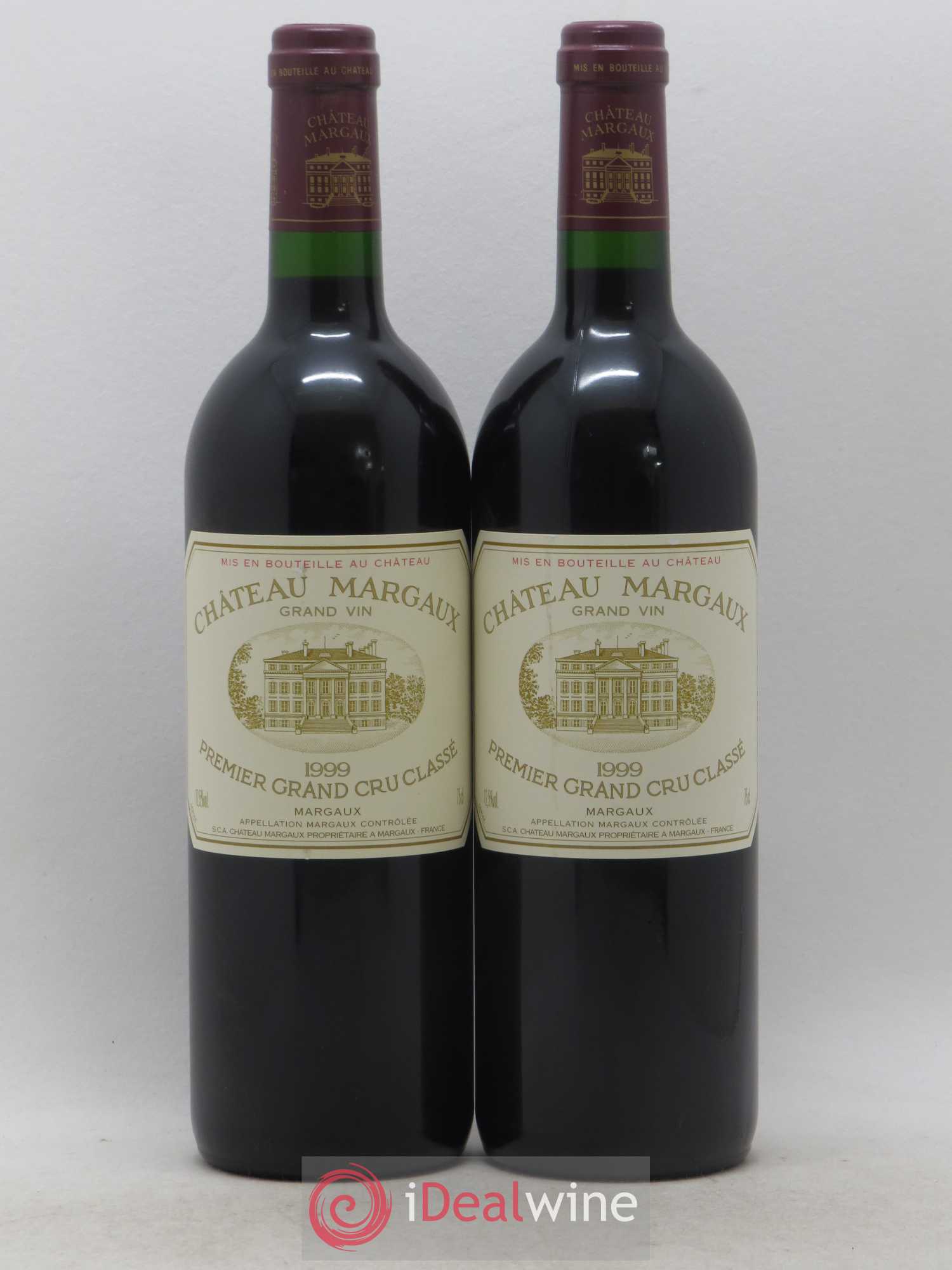 Château Margaux 1er Grand Cru Classé 1999 - Lot de 2 bouteilles - 0