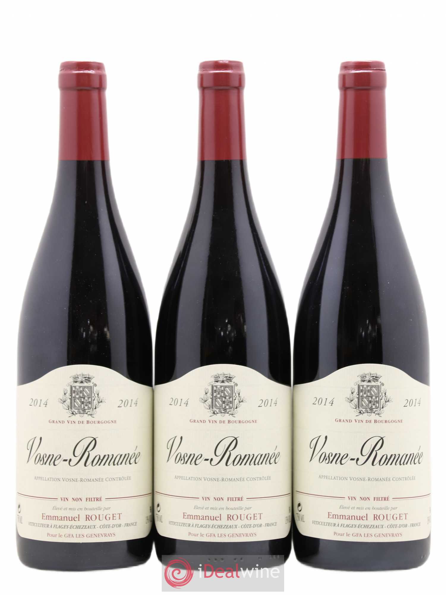 Vosne-Romanée Emmanuel Rouget 2014 - Lot de 3 bouteilles - 0