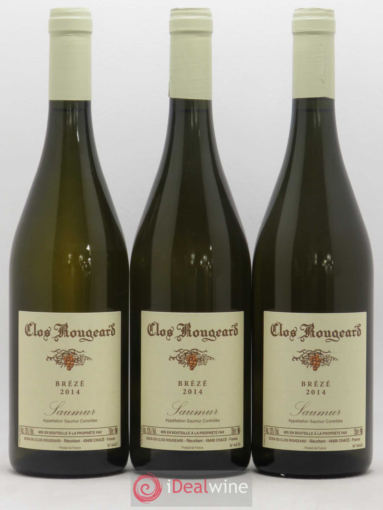 Saumur Brézé Clos Rougeard 2014 - Posten von 3 Flaschen - 0