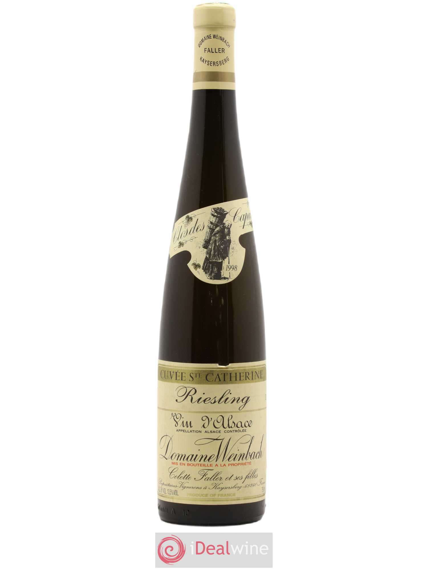 Alsace Riesling Cuvée Sainte-Catherine Weinbach (Domaine) 1998 - Lot de 1 bouteille - 0