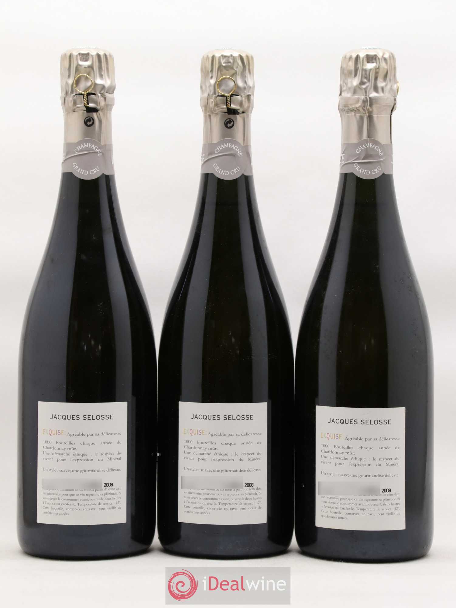 Exquise NV Jacques Selosse - Lot de 3 bouteilles - 1