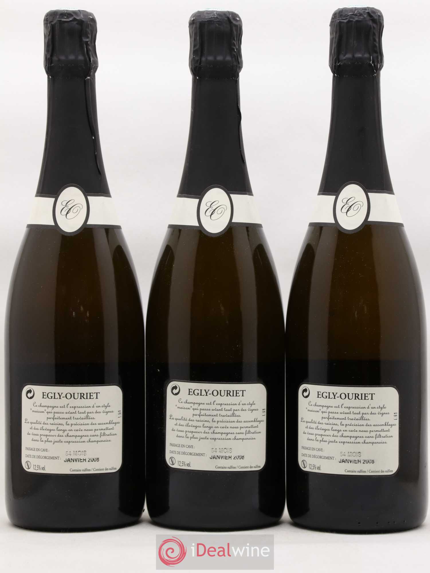 Blanc de Noirs Les Crayères Vieilles vignes Egly-Ouriet - Lot de 3 bouteilles - 1