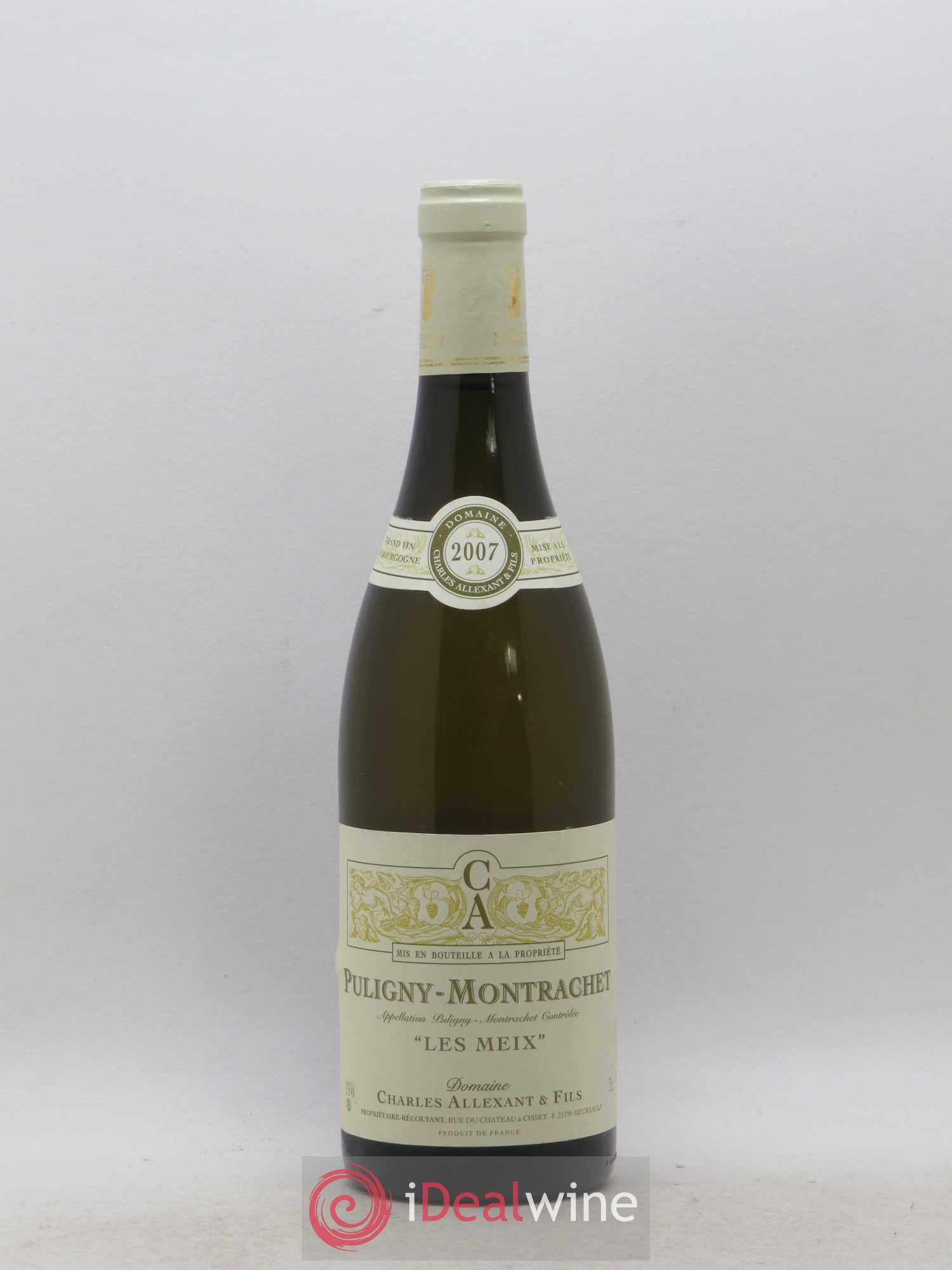Puligny-Montrachet Les Meix domaine Charles Allexant 2007 - Posten von 1 Flasche - 0