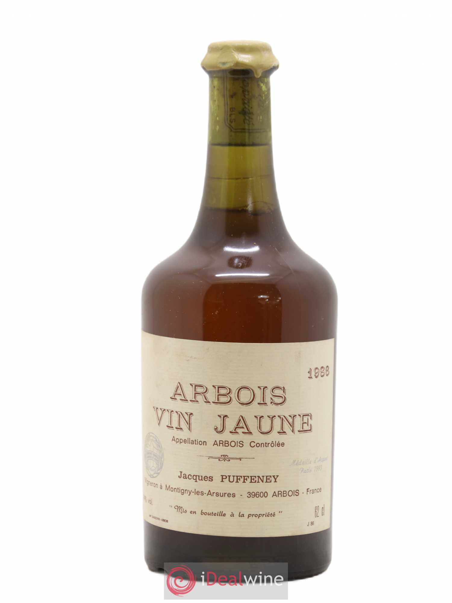 Arbois Vin Jaune Jacques Puffeney 1986 - Posten von 1 Flasche - 0