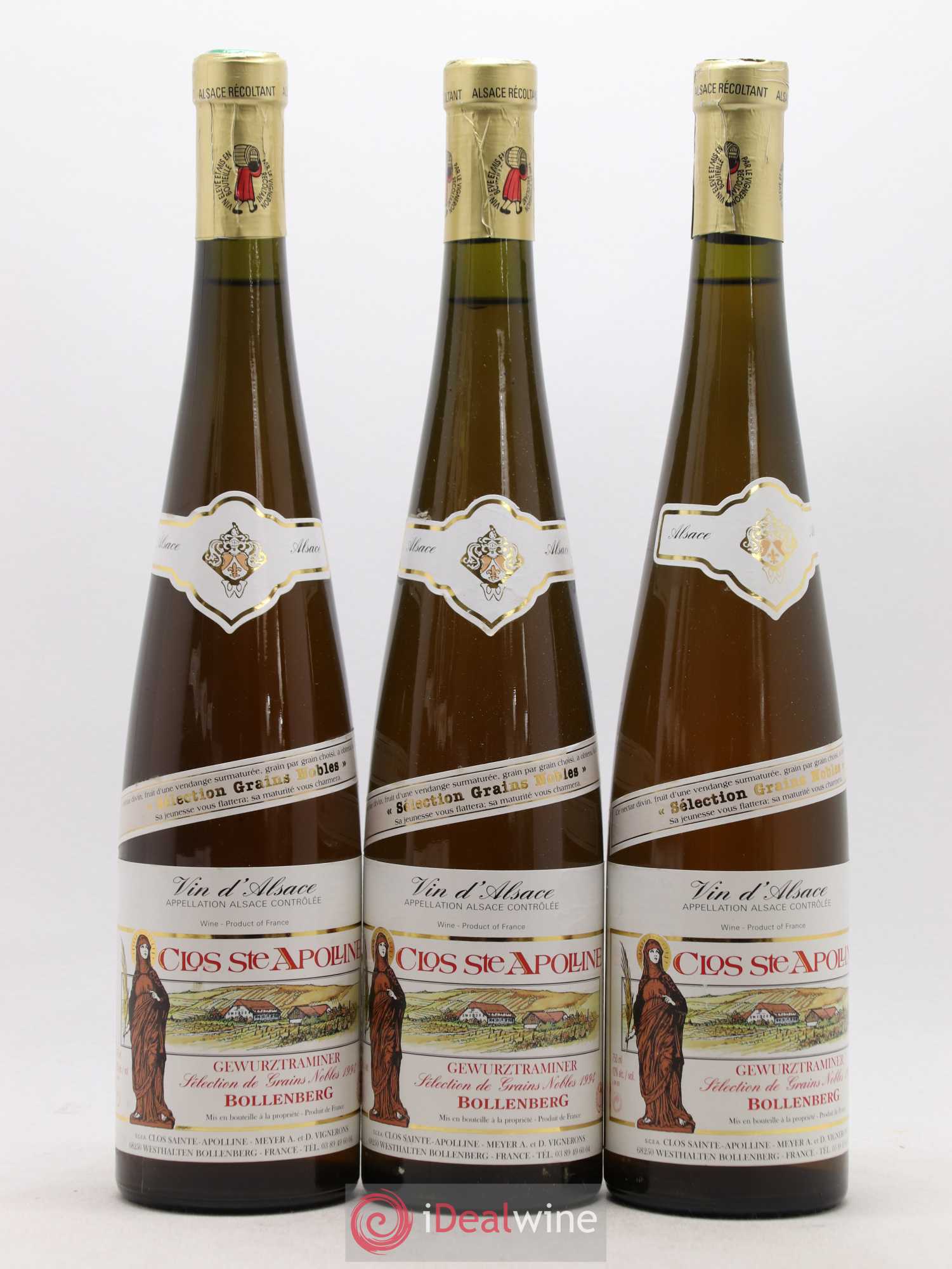Gewurztraminer Sélection de Grains Nobles Bollenberg Clos Sainte Apolline (sans prix de réserve) 1994 - Lotto di 6 bottiglie - 1