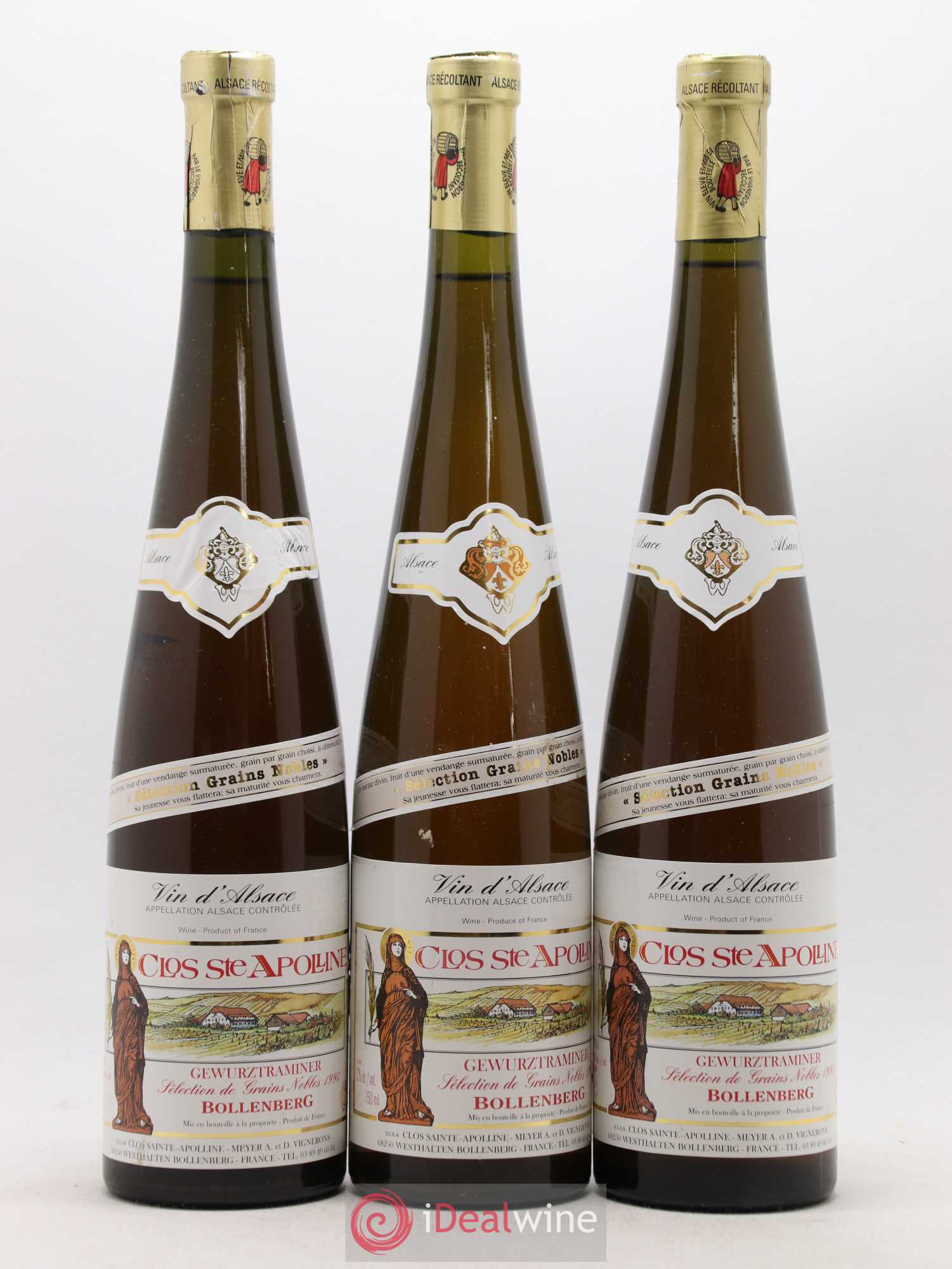 Gewurztraminer Sélection de Grains Nobles Bollenberg Clos Sainte Apolline (sans prix de réserve) 1994 - Lotto di 6 bottiglie - 2