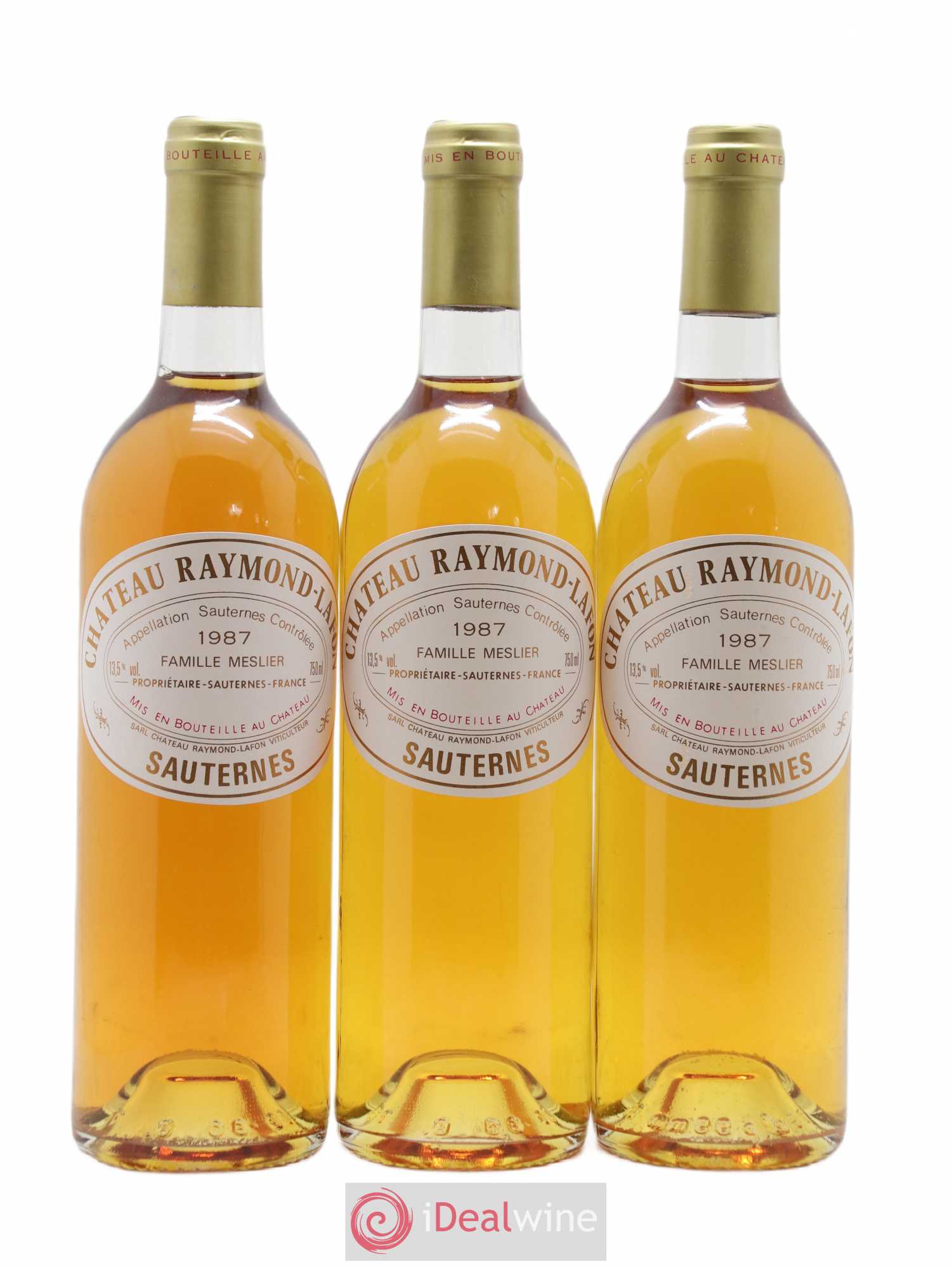 Château Raymond Lafon (senza prezzo di riserva) 1987 - Lotto di 3 bottiglie - 0