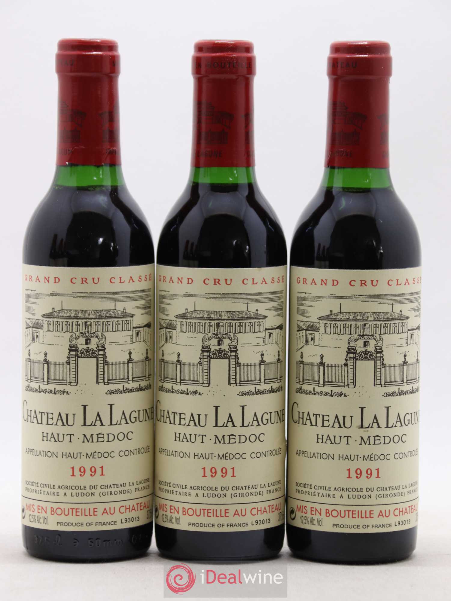 Château la Lagune 3ème Grand Cru Classé (sans prix de réserve) 1991 - Lot de 6 demi bouteilles - 1