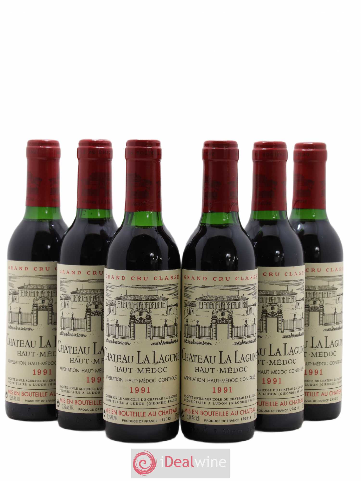 Château la Lagune 3ème Grand Cru Classé (sans prix de réserve) 1991 - Lot de 6 demi bouteilles - 0