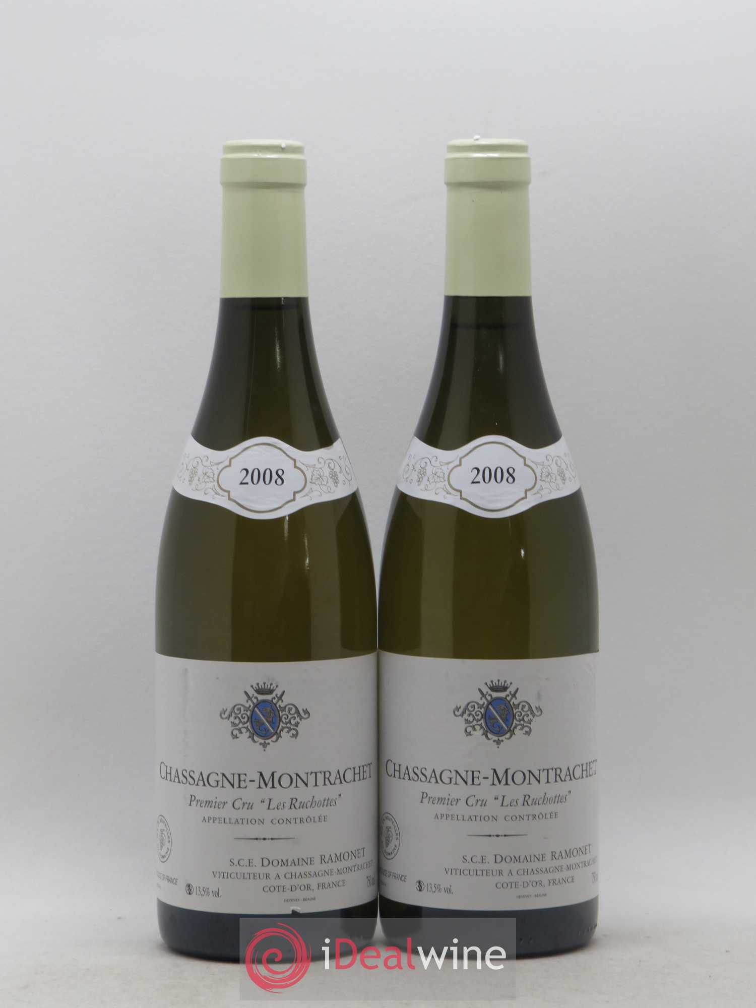 Chassagne-Montrachet 1er Cru Les Ruchottes Ramonet (Domaine) 2008 - Lot de 2 bouteilles - 0