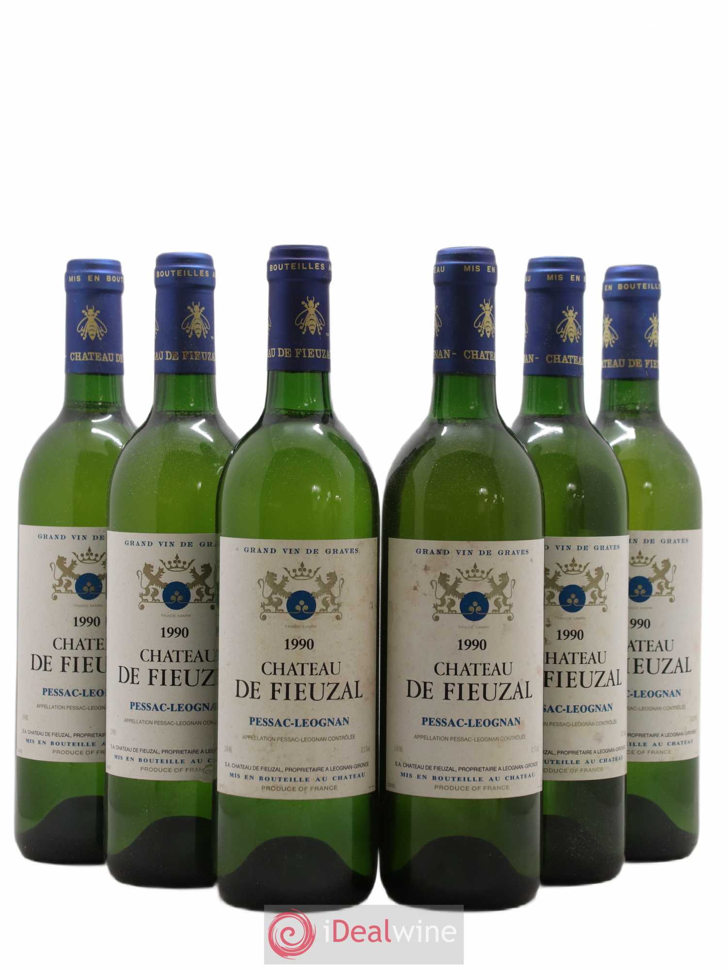 Château de Fieuzal 1990 - Lot de 6 bouteilles - 0