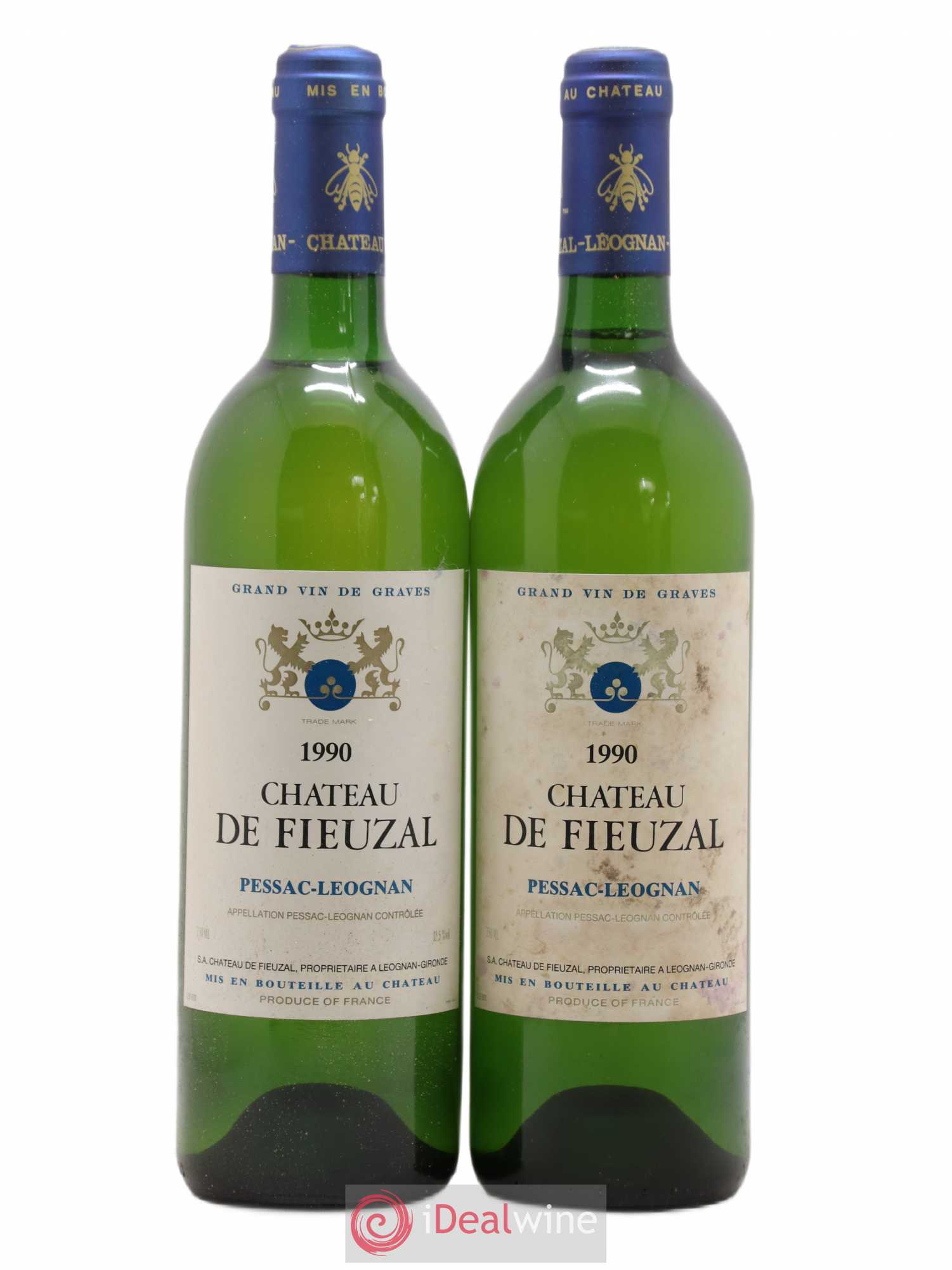 Château de Fieuzal 1990 - Lot de 2 bouteilles - 0
