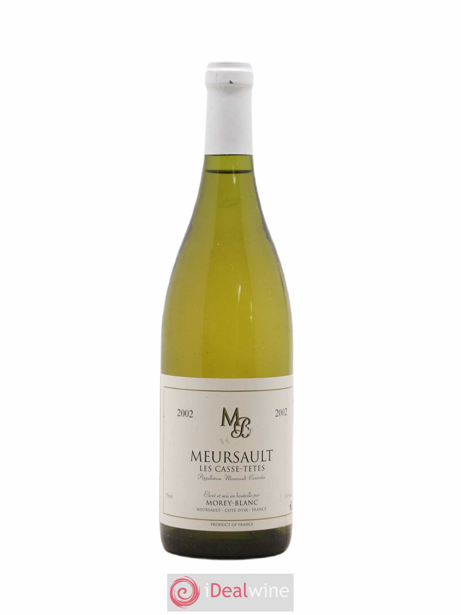 Meursault Les Casse-Tetes Morey Blanc 2002 - Posten von 1 Flasche - 0