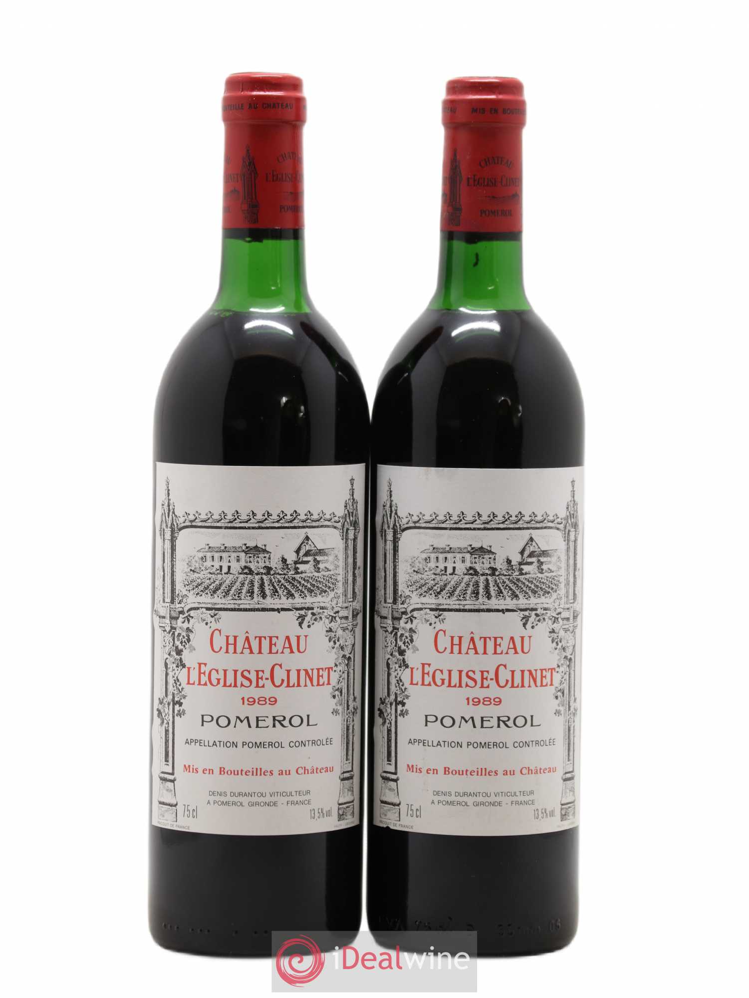 Château l' Église Clinet 1989 - Lot de 2 bouteilles - 0
