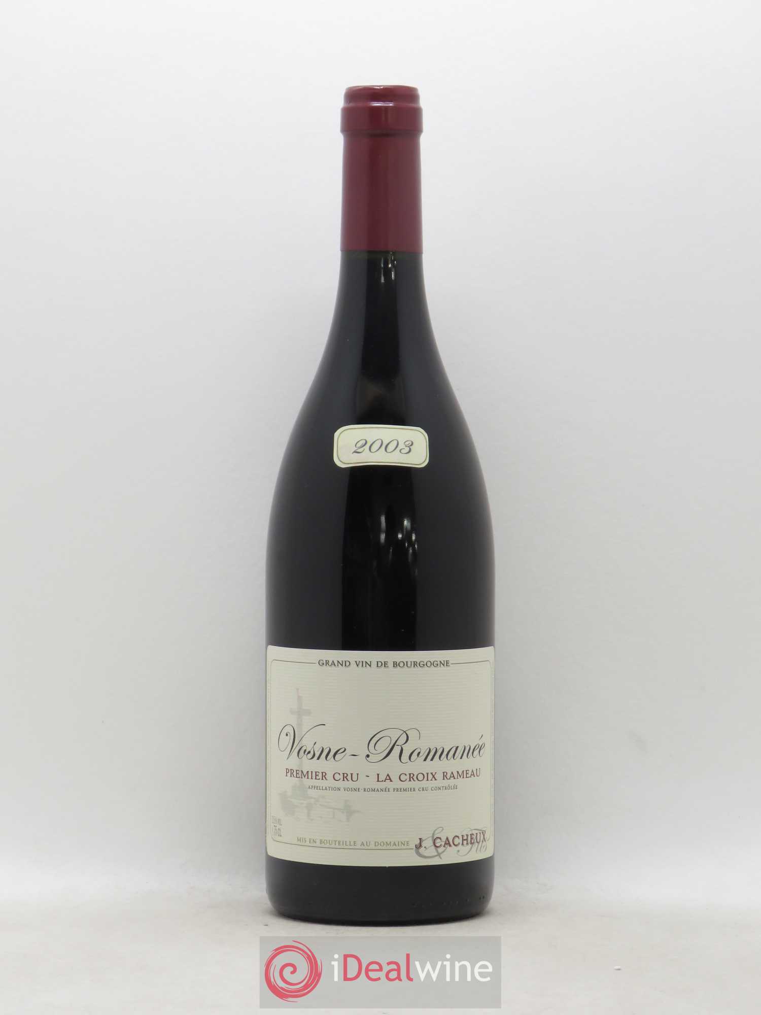 Vosne-Romanée 1er Cru La Croix Rameau J Cacheux 2003 - Lot de 1 bouteille - 0