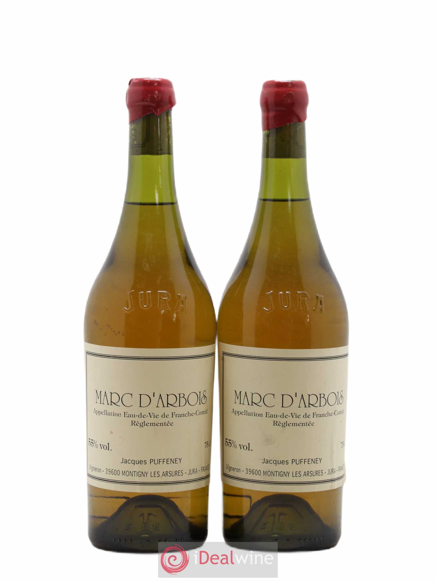 Alcool Marc d'Arbois Jacques Puffeney - Posten von 2 Flaschen - 0