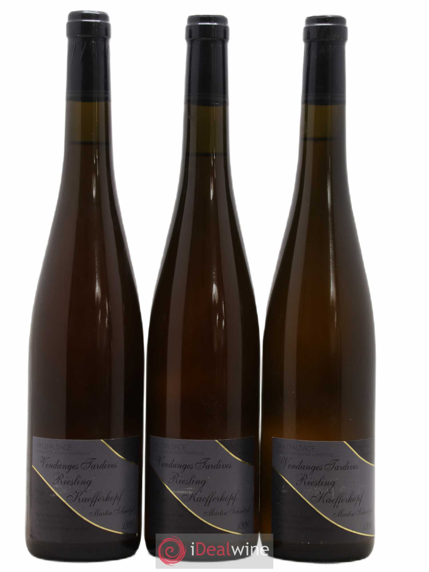 Riesling Vendanges Tardives Kaefferkopf Martin Schaetzel 1990 - Posten von 3 Flaschen - 0