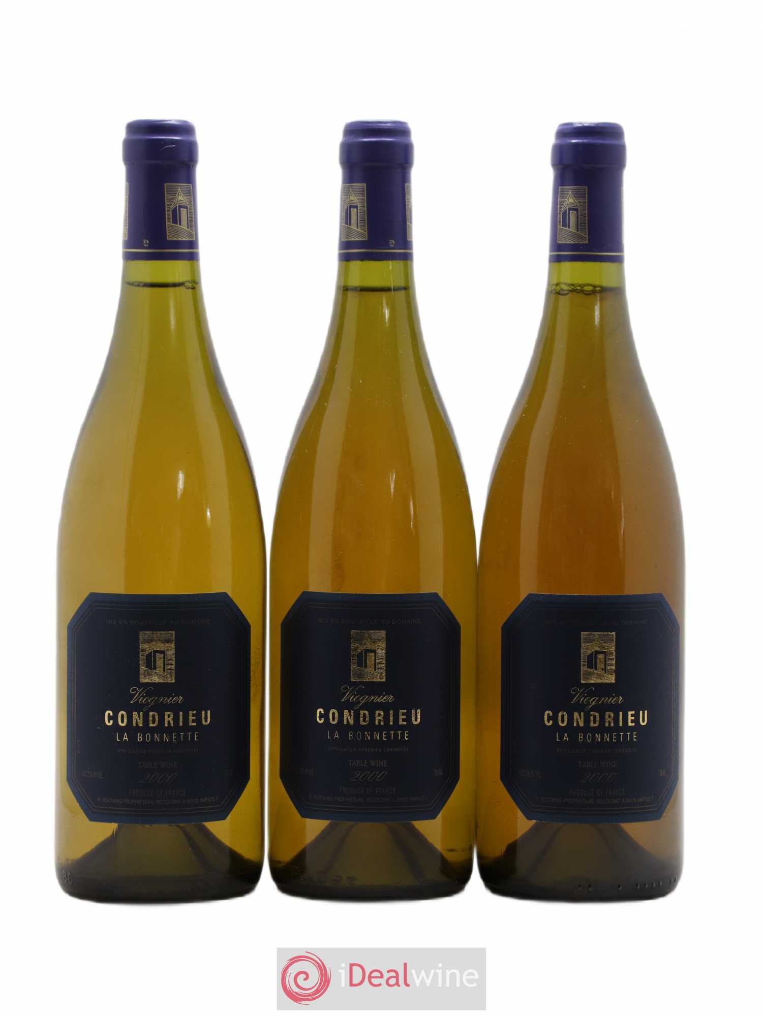 Condrieu La Bonnette René Rostaing 2000 - Lot de 3 bouteilles - 0