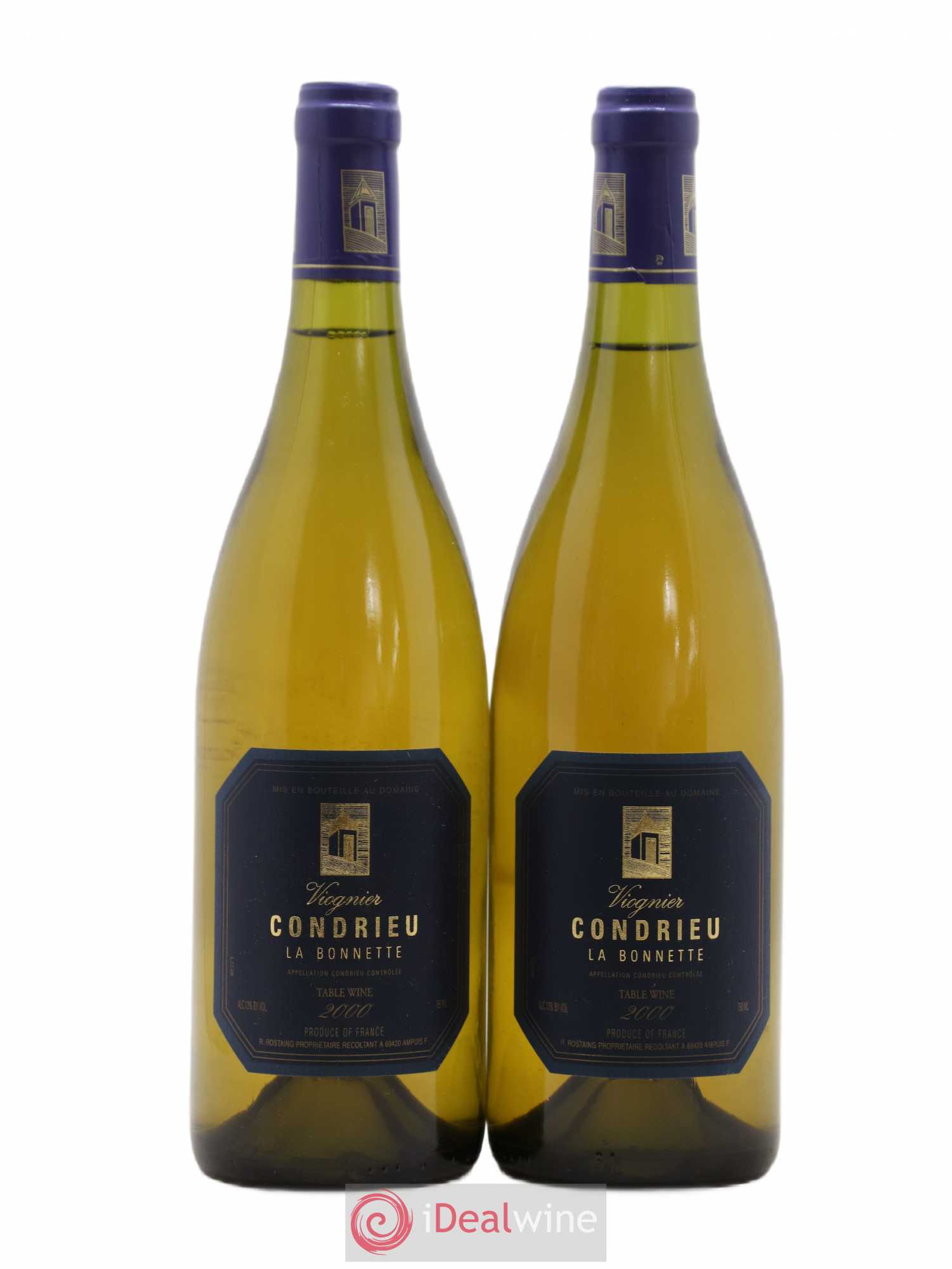 Condrieu La Bonnette René Rostaing 2000 - Lot of 2 bottles - 0