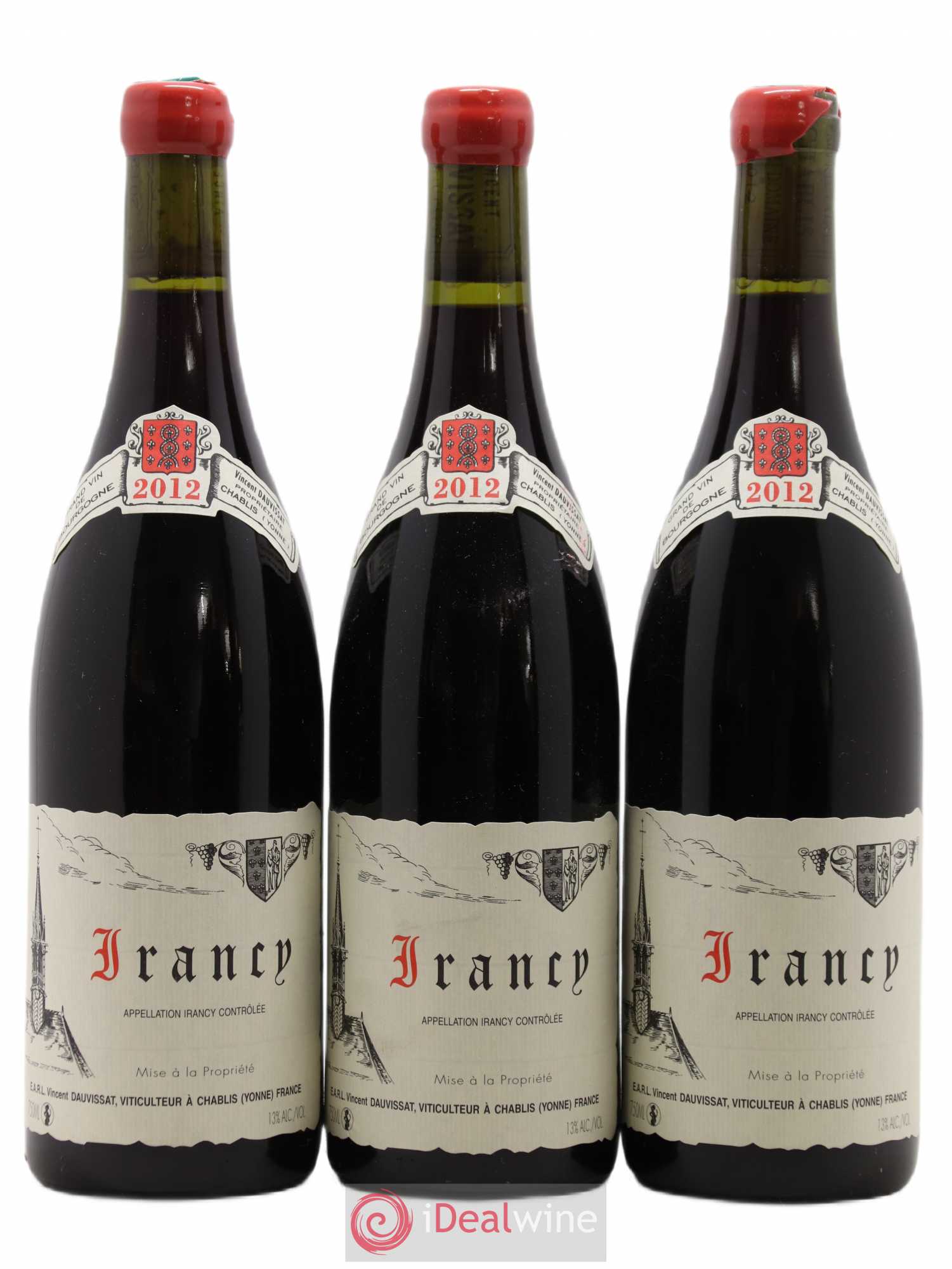 Irancy Vincent Dauvissat (Domaine) 2012 - Lot de 3 bouteilles - 0