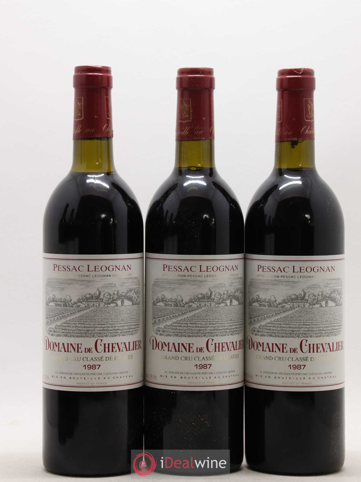 Domaine de Chevalier Cru Classé de Graves 1987 - Lot de 6 bouteilles - 1