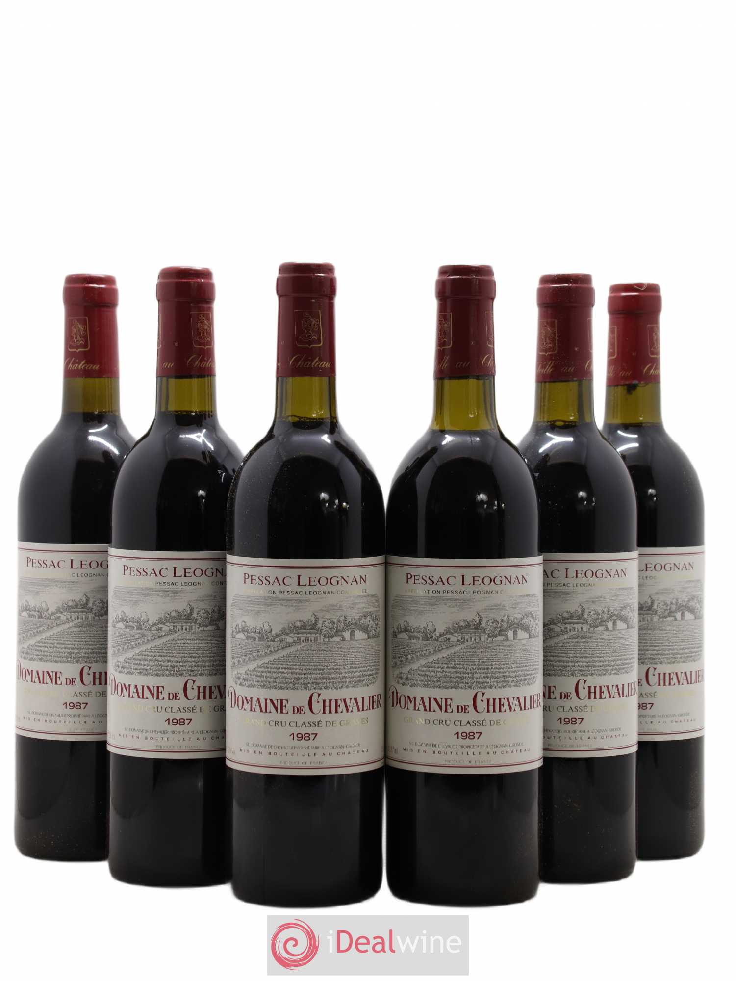 Domaine de Chevalier Cru Classé de Graves 1987 - Lot de 6 bouteilles - 0
