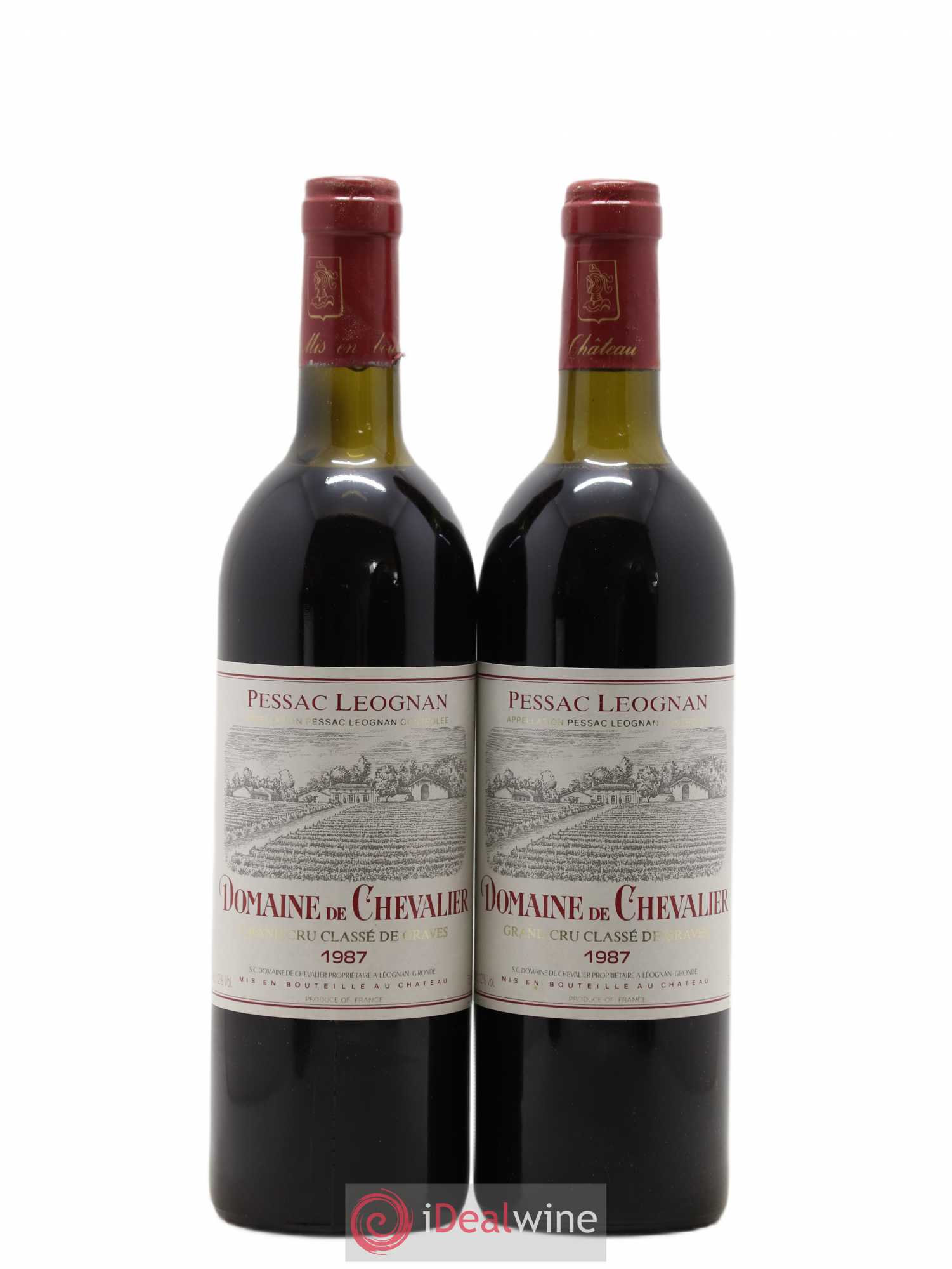 Domaine de Chevalier Cru Classé de Graves 1987 - Lot de 2 bouteilles - 0