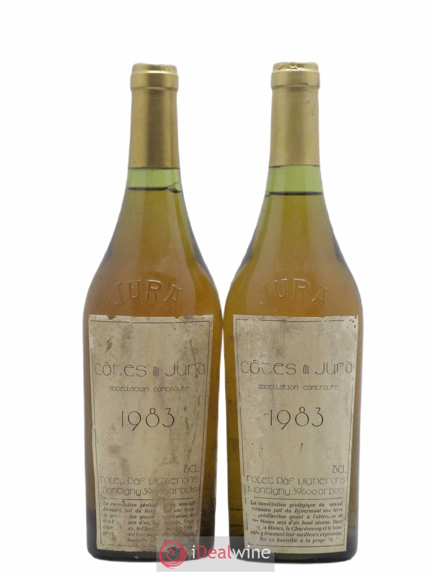 Côtes du Jura Rolet 1983 - Lot de 2 bouteilles - 0