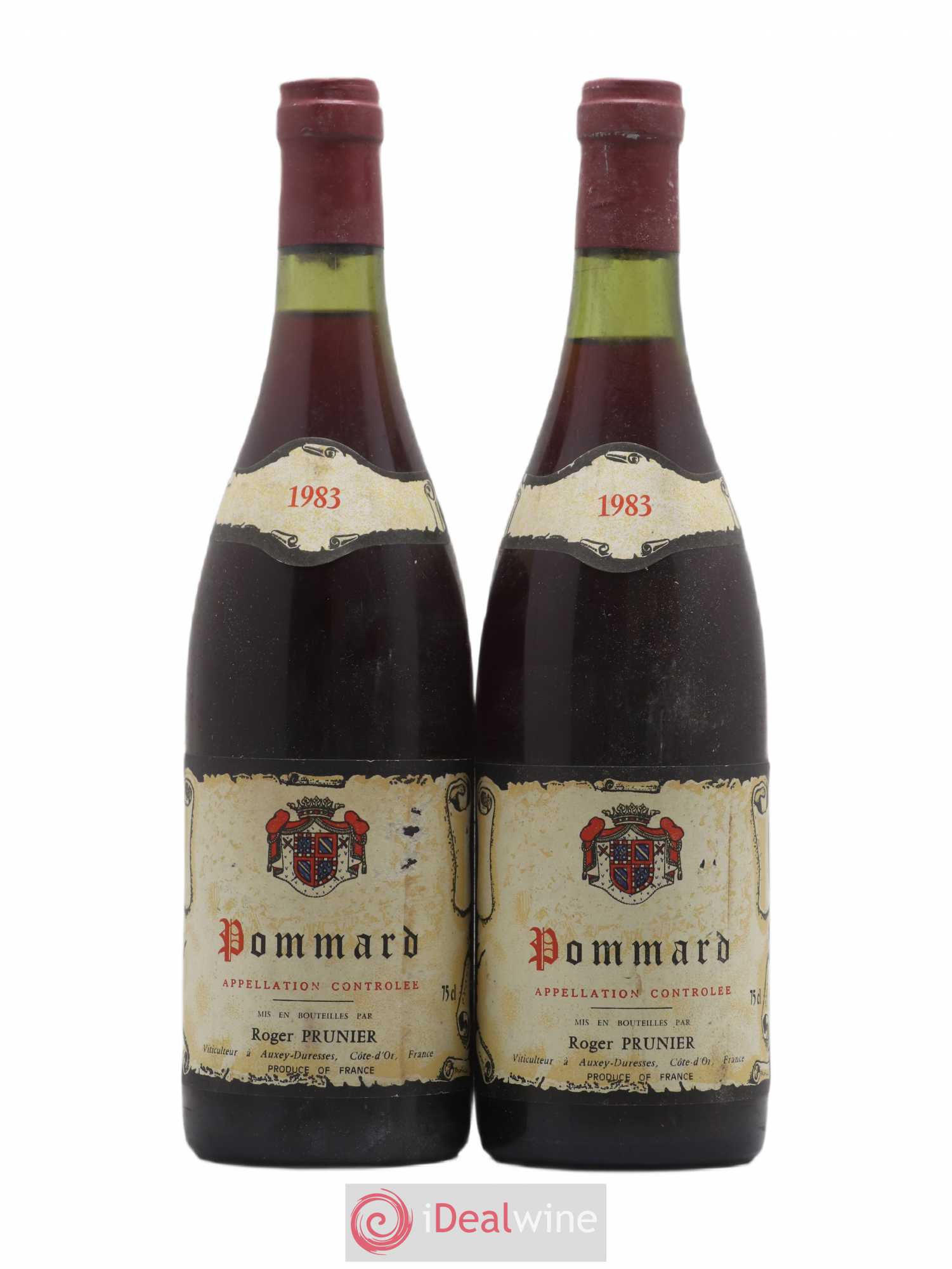 Pommard Roger Prunier 1983 - Lot de 2 bouteilles - 0