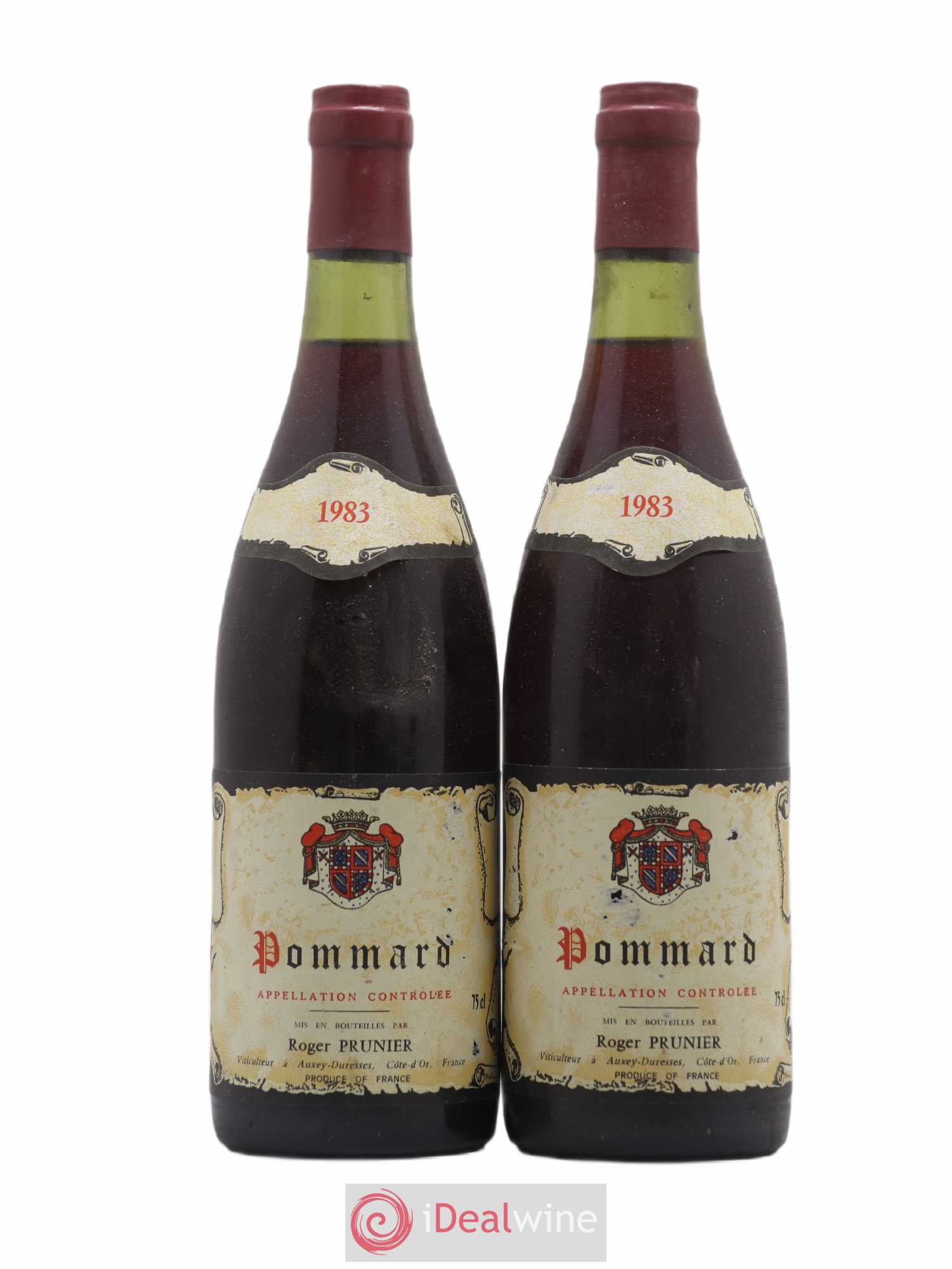 Pommard Roger Prunier 1983 - Lot de 2 bouteilles - 0