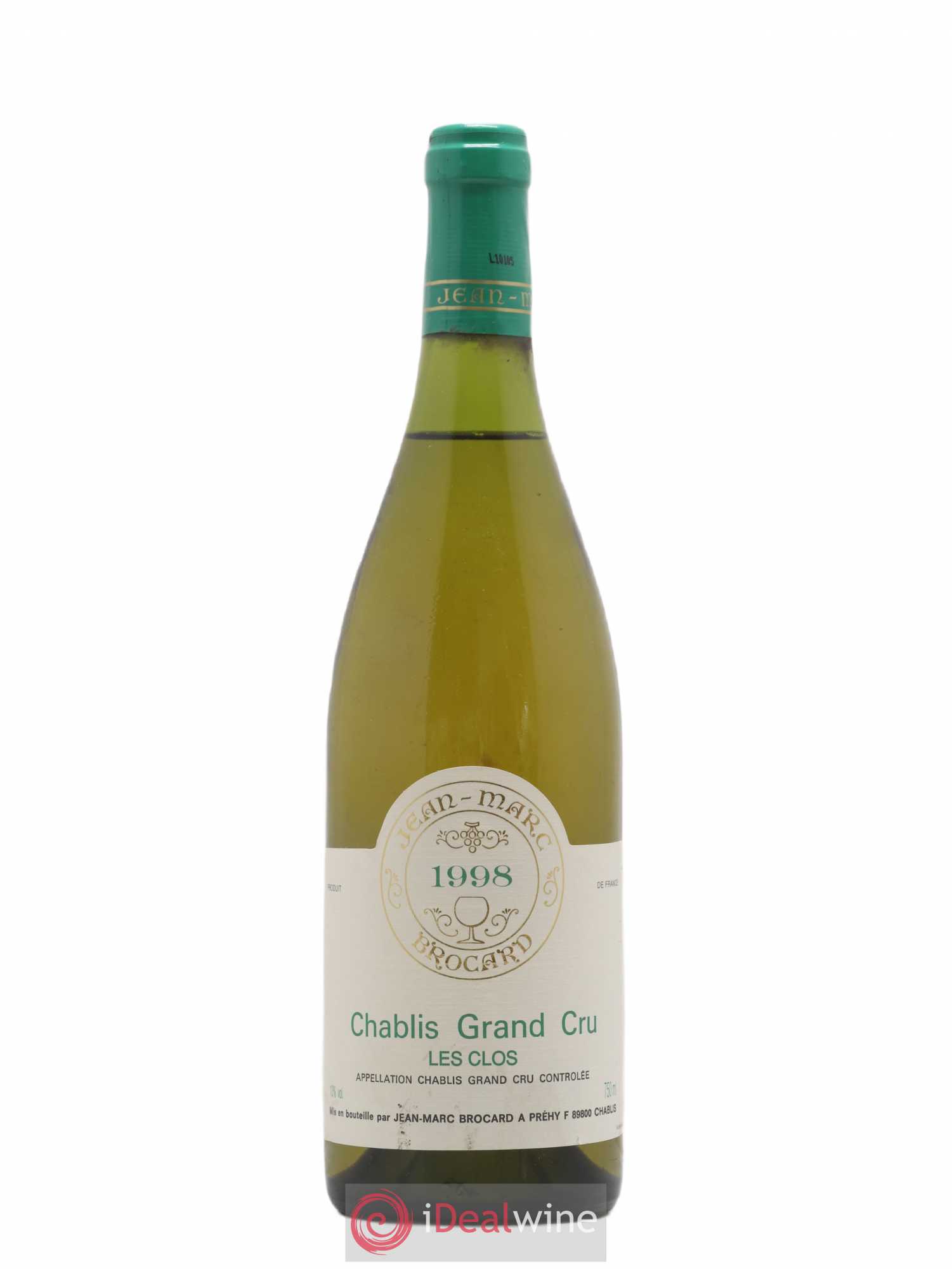 Chablis Grand Cru Les Clos Jean Marc Brocard 1998 - Posten von 1 Flasche - 0