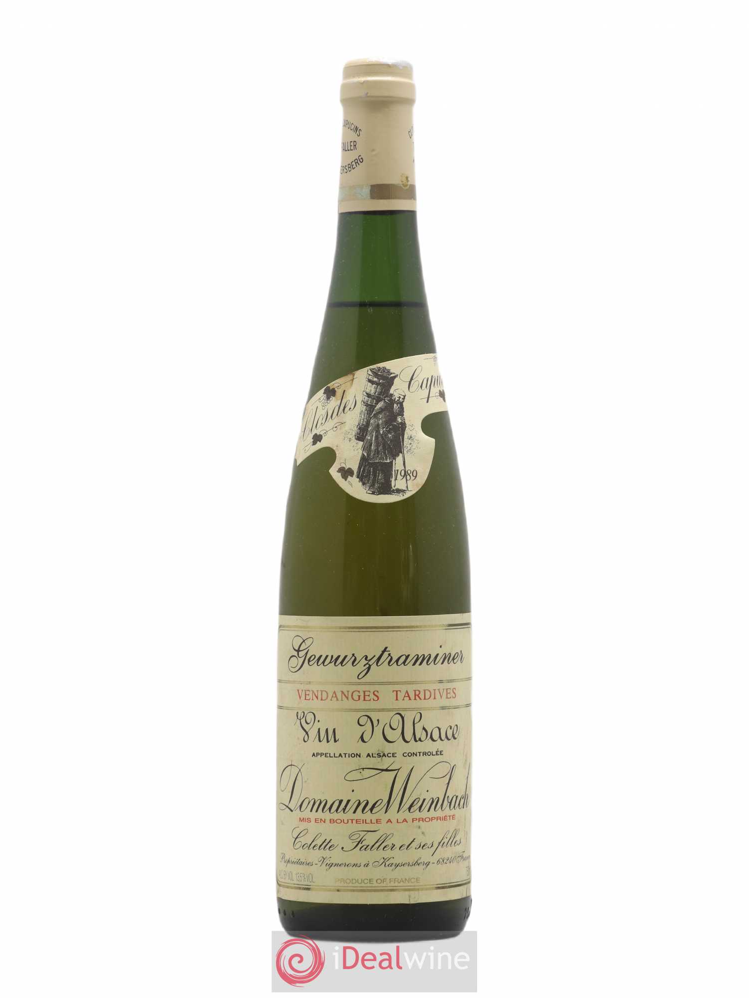 Alsace Gewurztraminer Vendanges Tardives Weinbach (Domaine) 1989 - Lotto di 1 bottiglia - 0